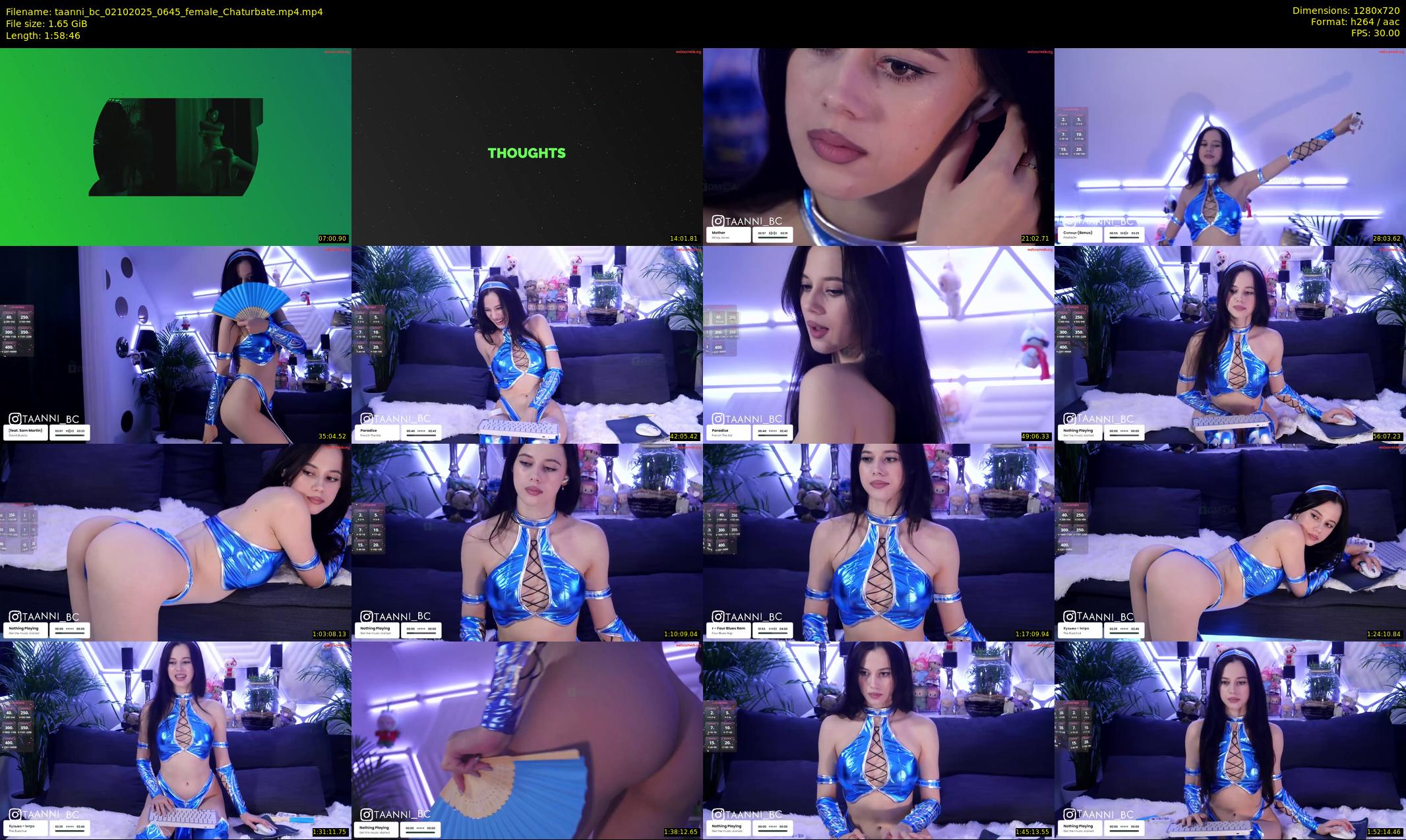 taanni_bc — 119 minute Chaturbate female cam show recording, 720p, Oct 2, 2025