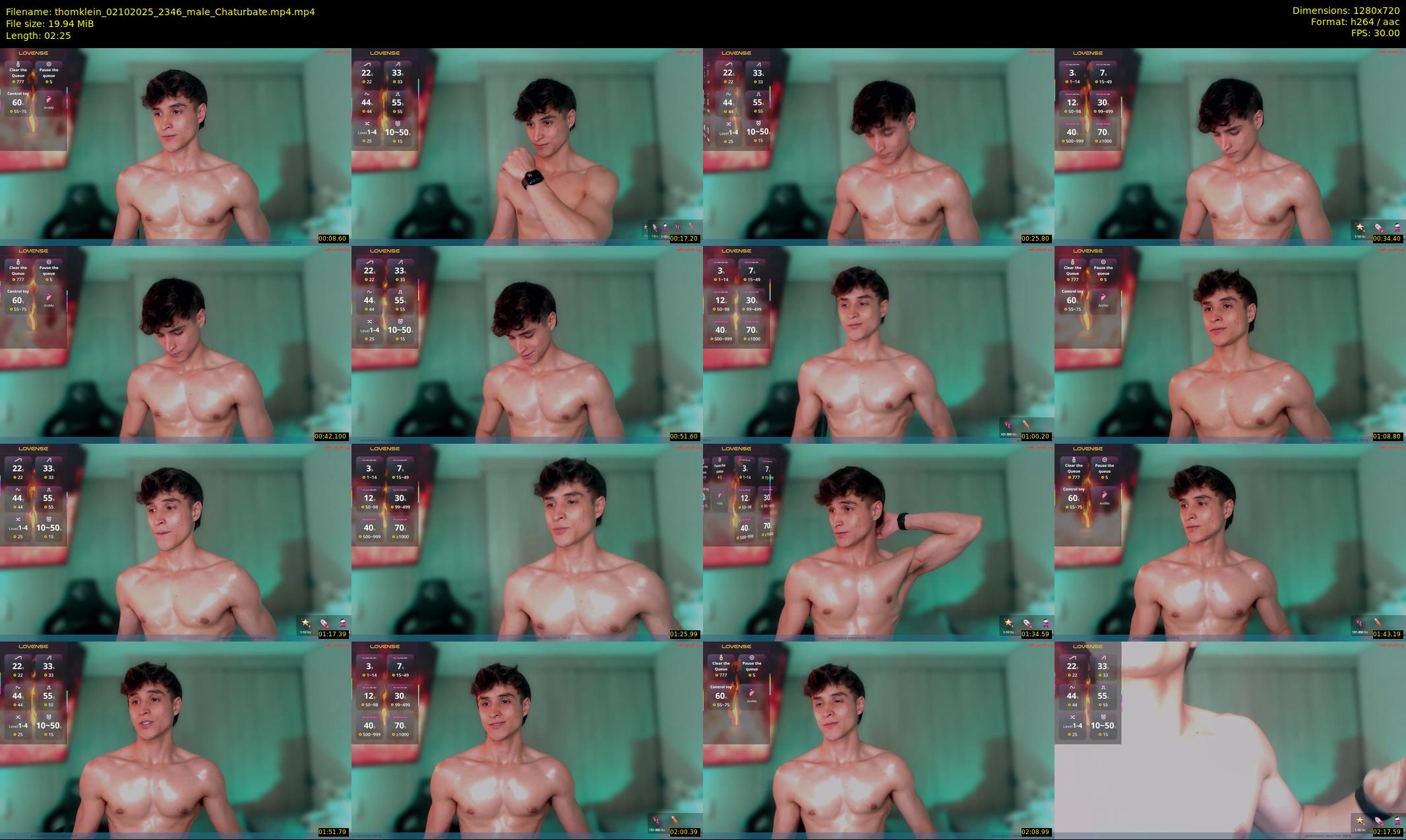 thomklein — 3 minute Chaturbate male cam show recording, 720p, Oct 2, 2025