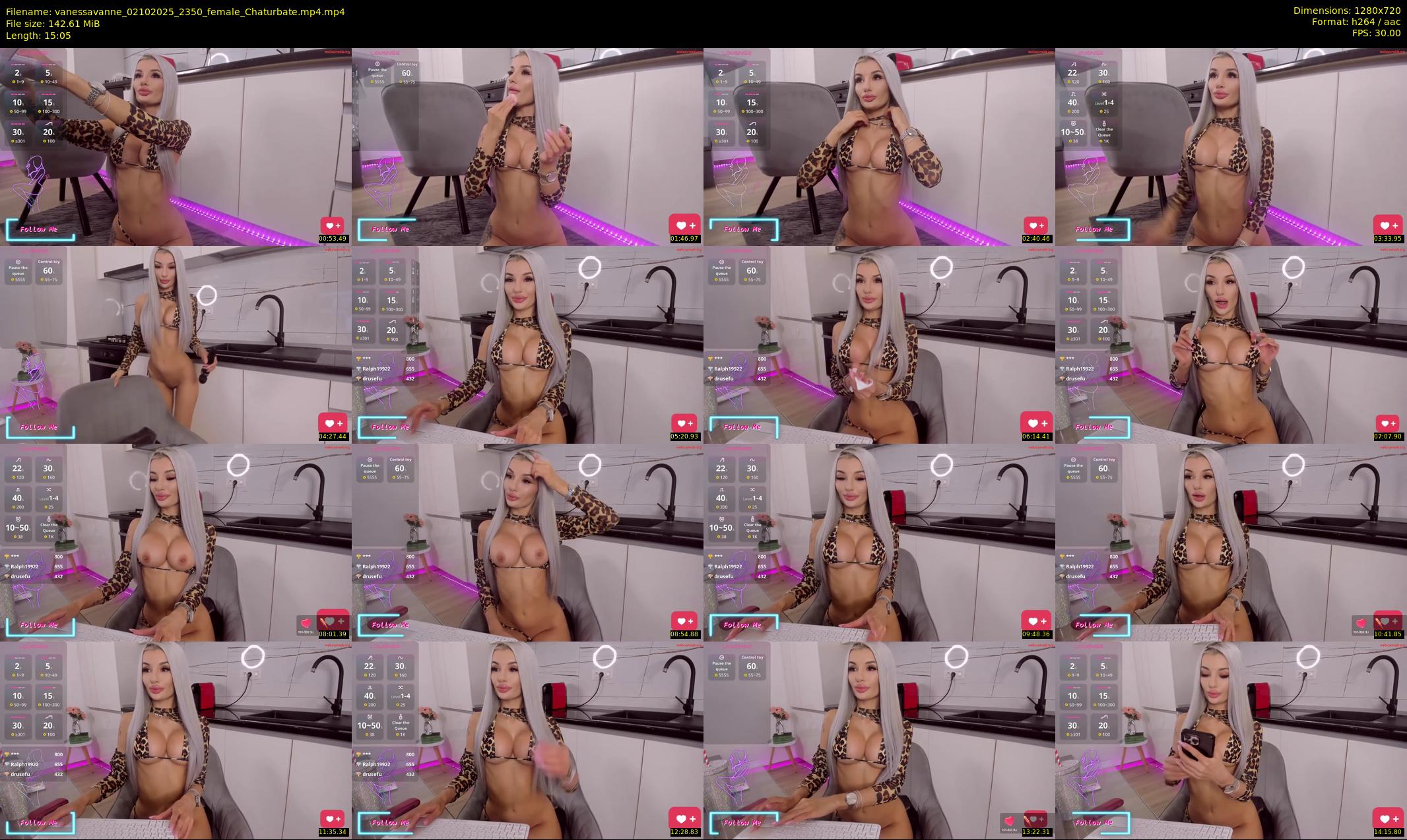 vanessavanne — 16 minute Chaturbate female cam show recording, 720p, Oct 2, 2025