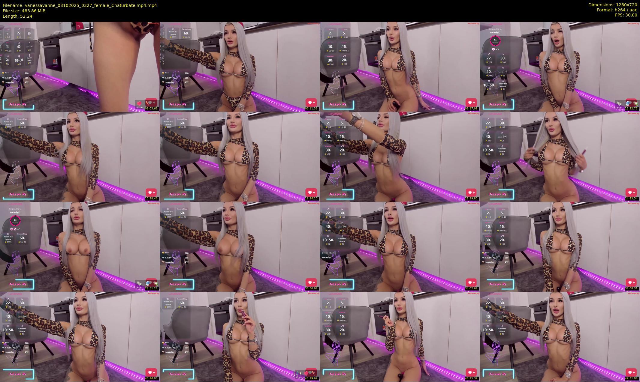 vanessavanne — 53 minute Chaturbate female cam show recording, 720p, Oct 3, 2025