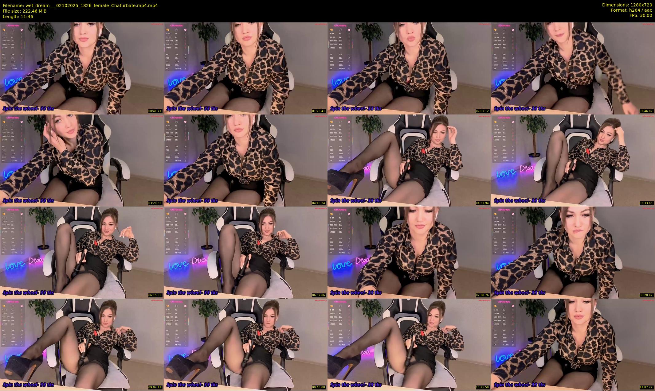 wet_dream__ — 12 minute Chaturbate female cam show recording, 720p, Oct 2, 2025