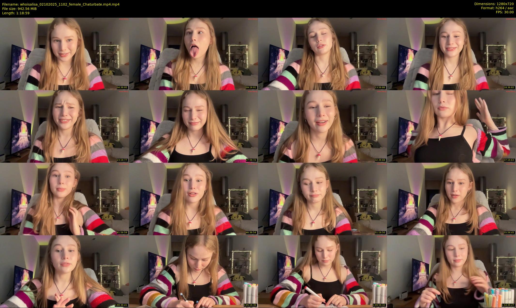 whoisalisa — 79 minute Chaturbate female cam show recording, 720p, Oct 2, 2025