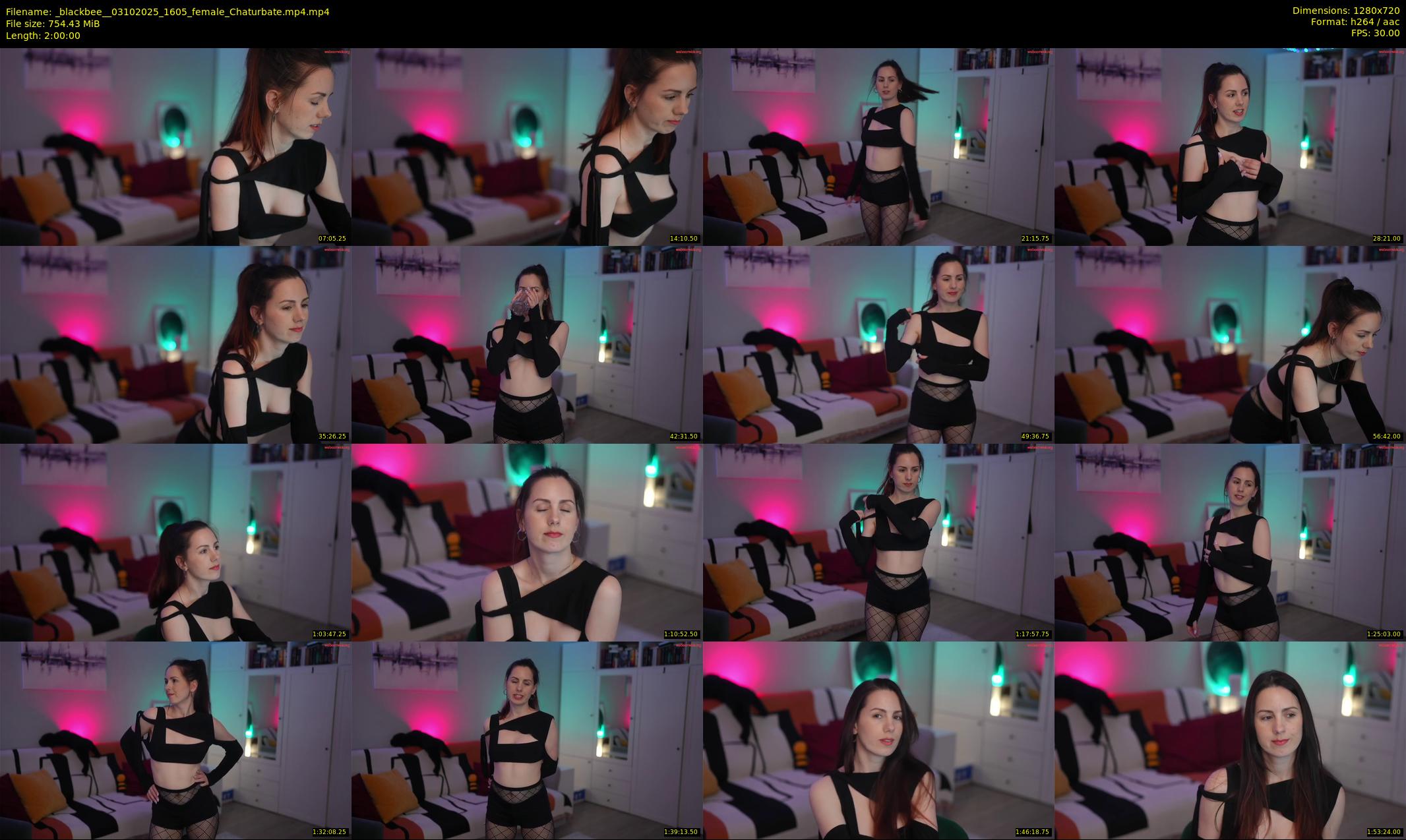 _blackbee_ — 120 minute Chaturbate female cam show recording, 720p, Oct 3, 2025