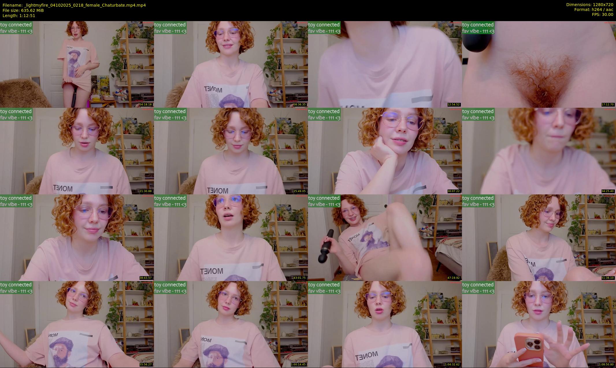 _lightmyfire — 73 minute Chaturbate female cam show recording, 720p, Oct 4, 2025
