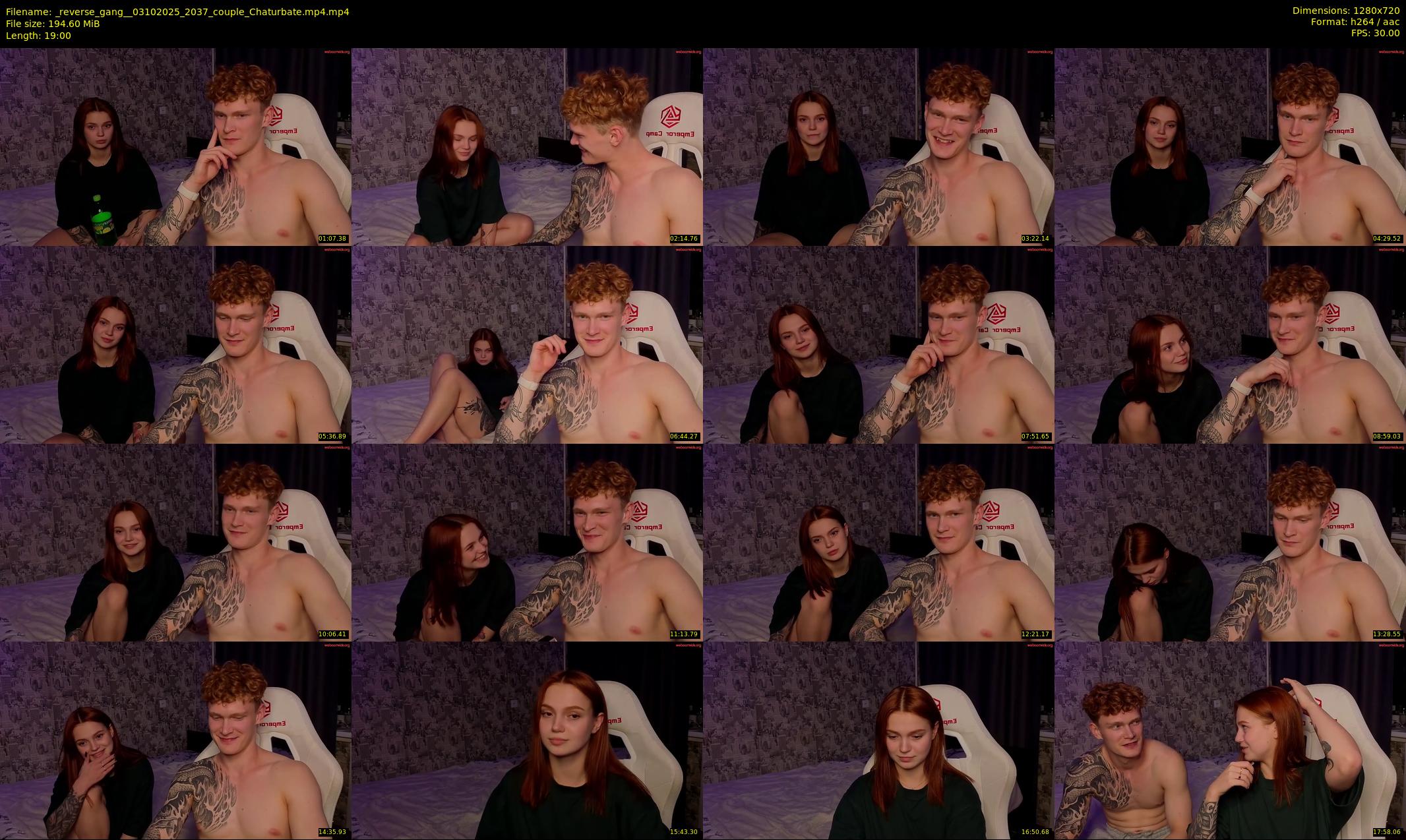 _reverse_gang_ — 19 minute Chaturbate couple cam show recording, 720p, Oct 3, 2025