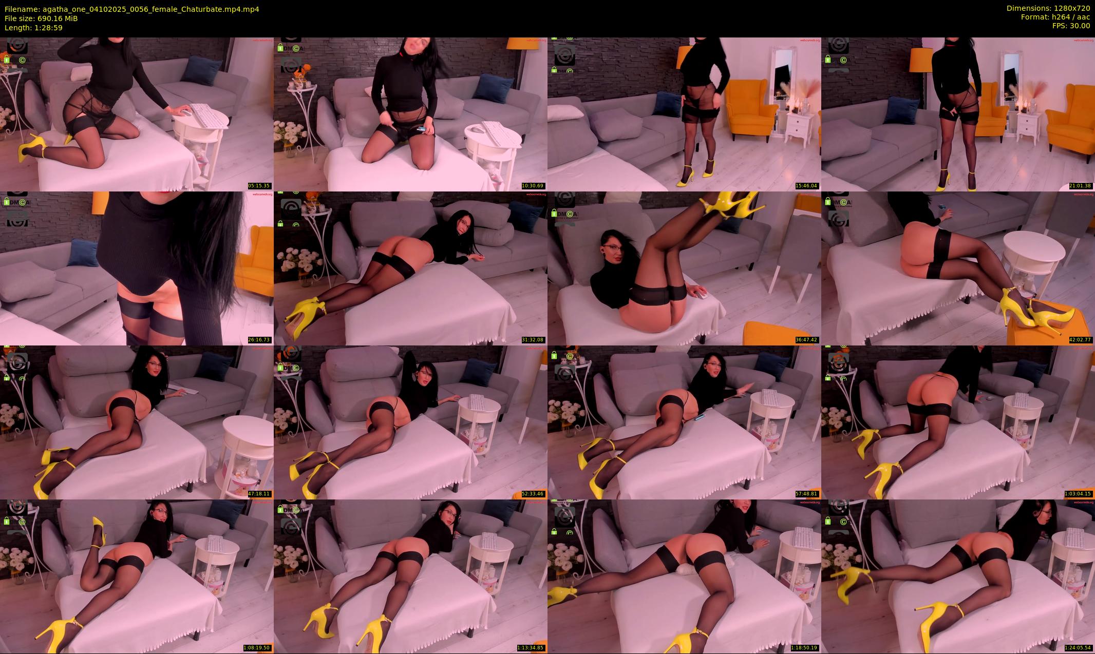 agatha_one — 89 minute Chaturbate female cam show recording, 720p, Oct 4, 2025