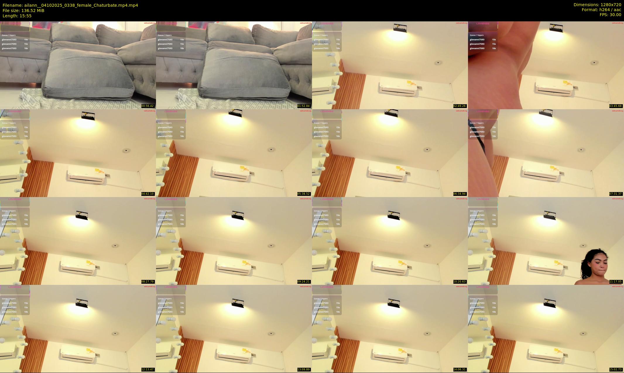 ailann_ — 16 minute Chaturbate female cam show recording, 720p, Oct 4, 2025