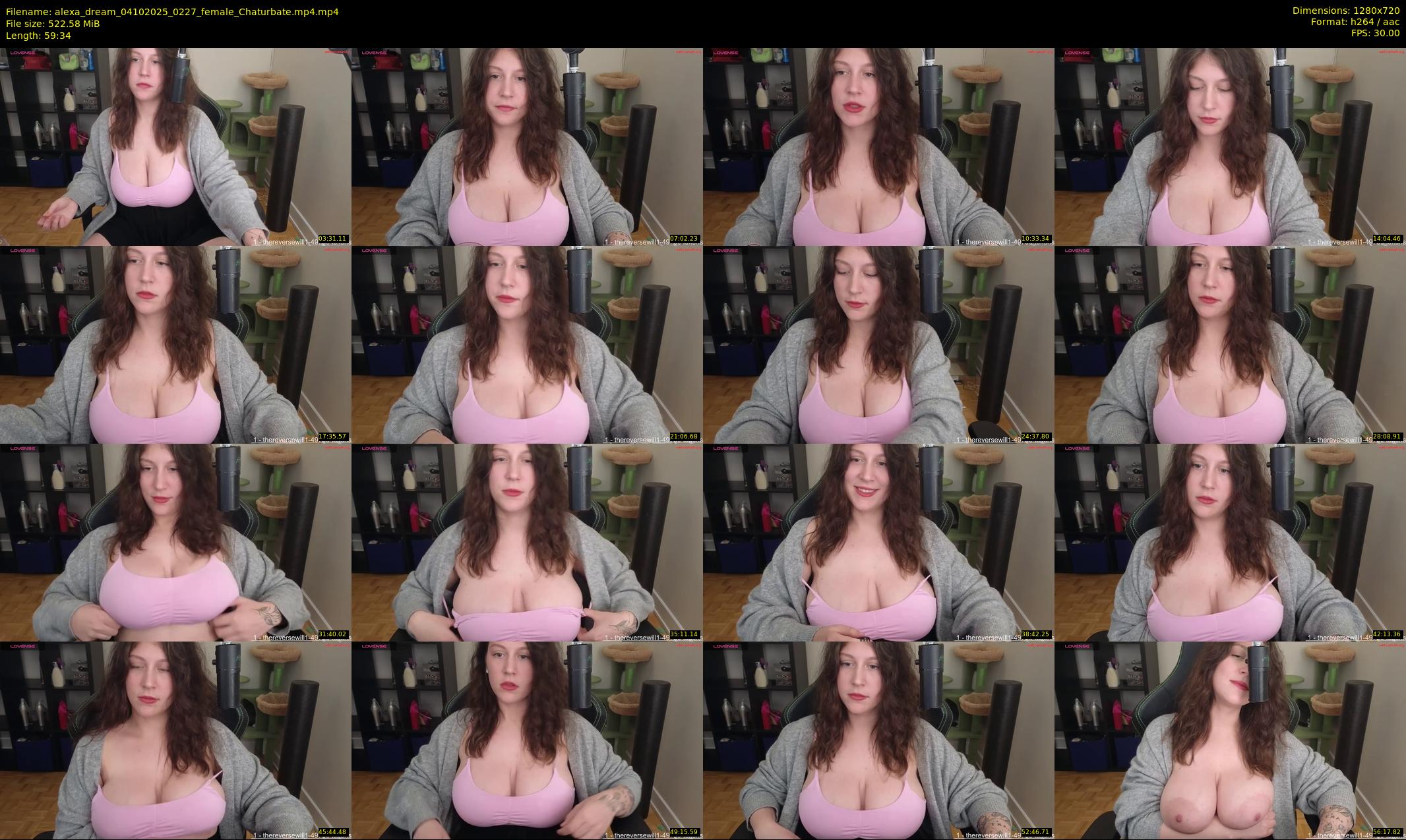 alexa_dream — 60 minute Chaturbate female cam show recording, 720p, Oct 4, 2025