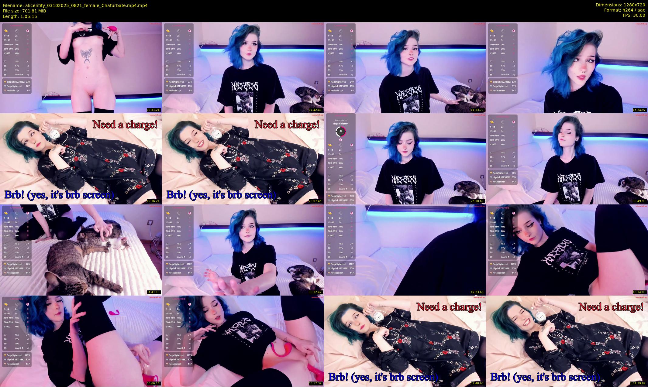 alicentity — 66 minute Chaturbate female cam show recording, 720p, Oct 3, 2025