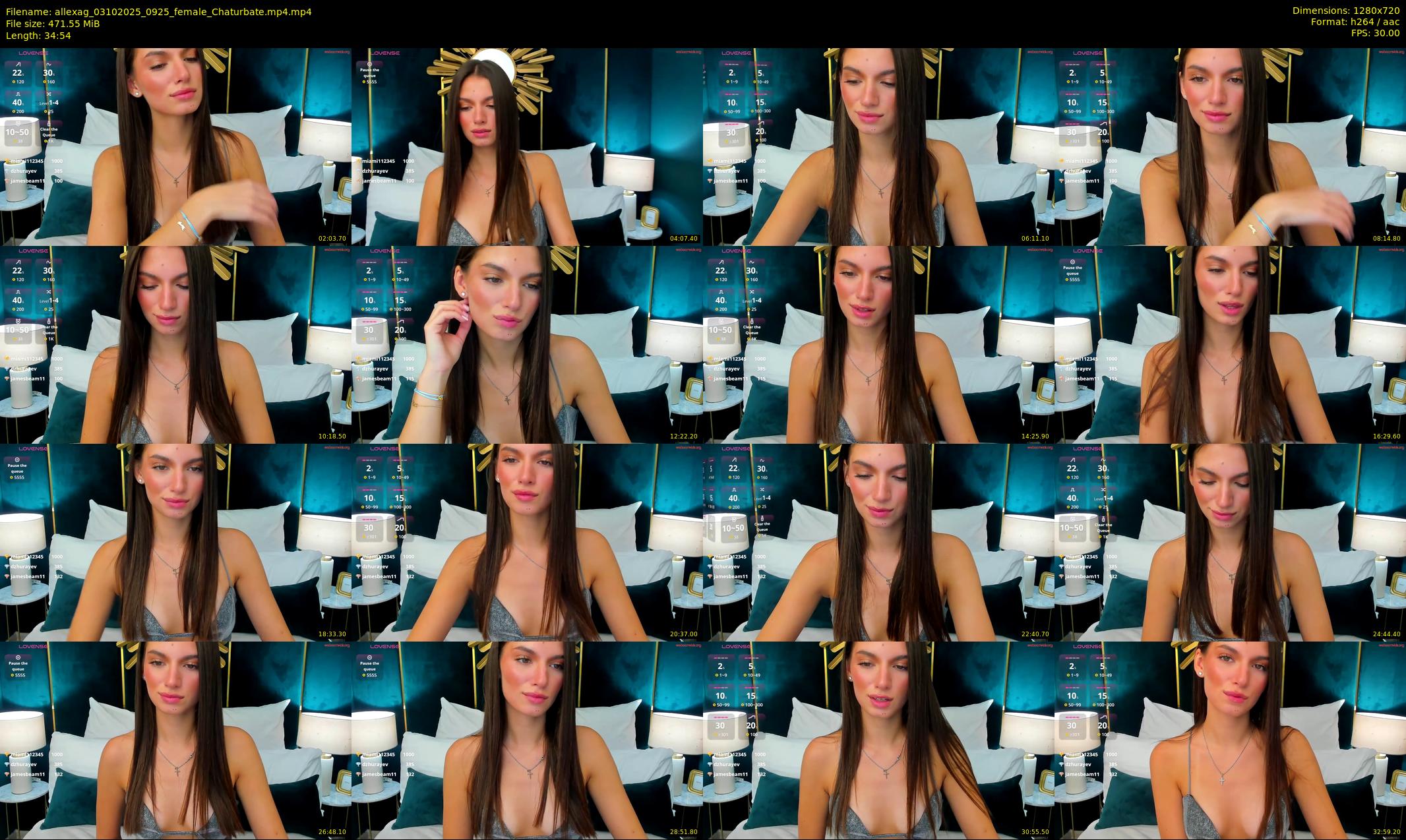 allexag — 35 minute Chaturbate female cam show recording, 720p, Oct 3, 2025