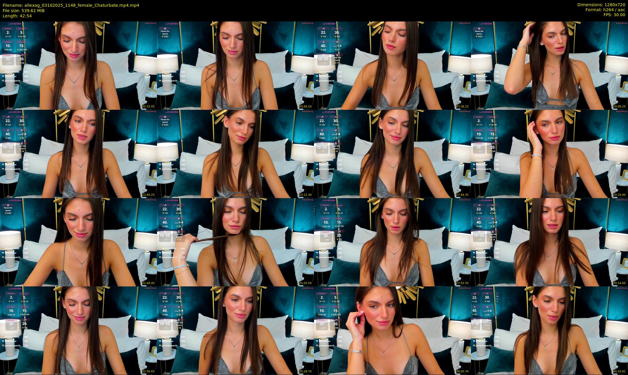 allexag — 43 minute Chaturbate female cam show recording, 720p, Oct 3, 2025