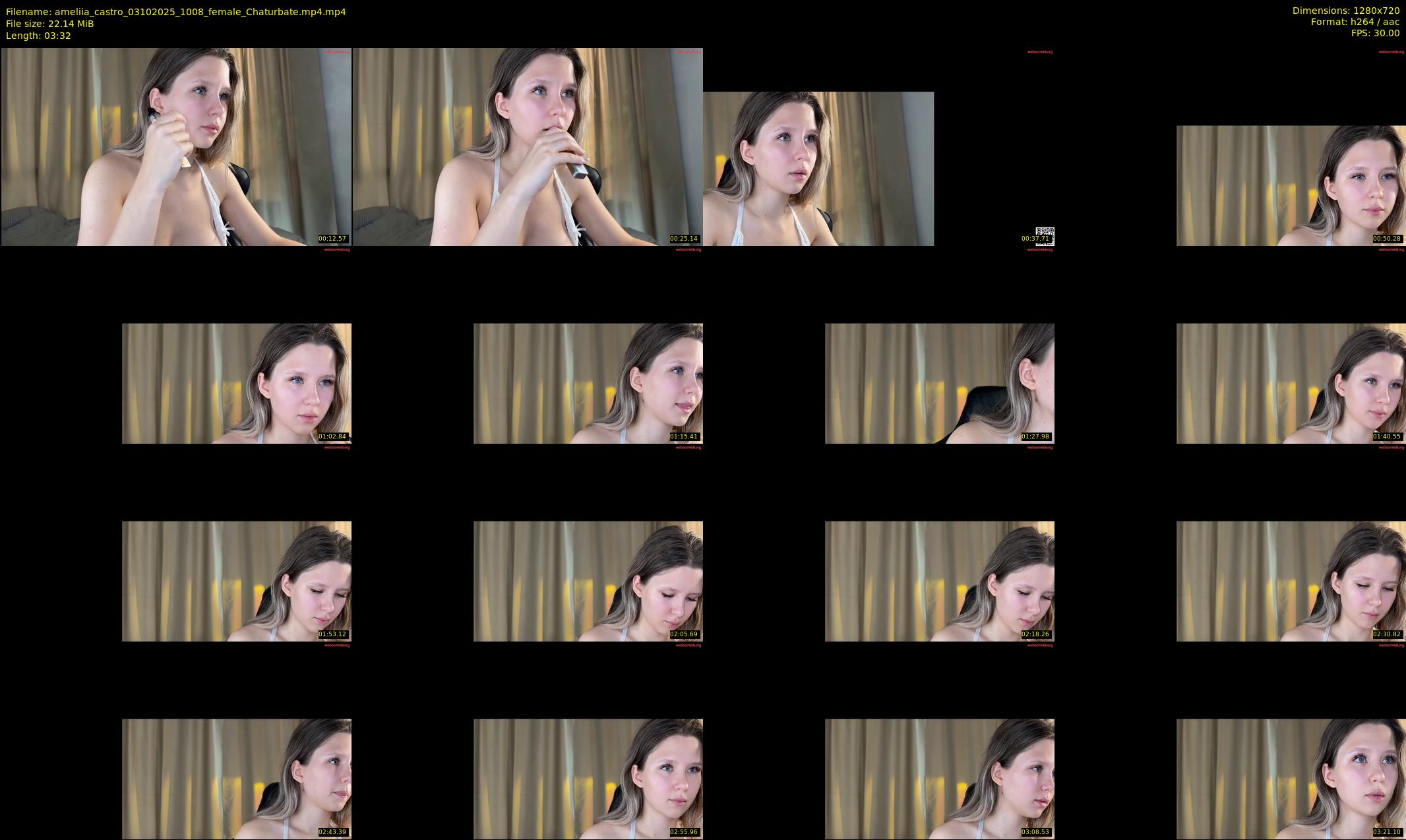 ameliia_castro — 4 minute Chaturbate female cam show recording, 720p, Oct 3, 2025