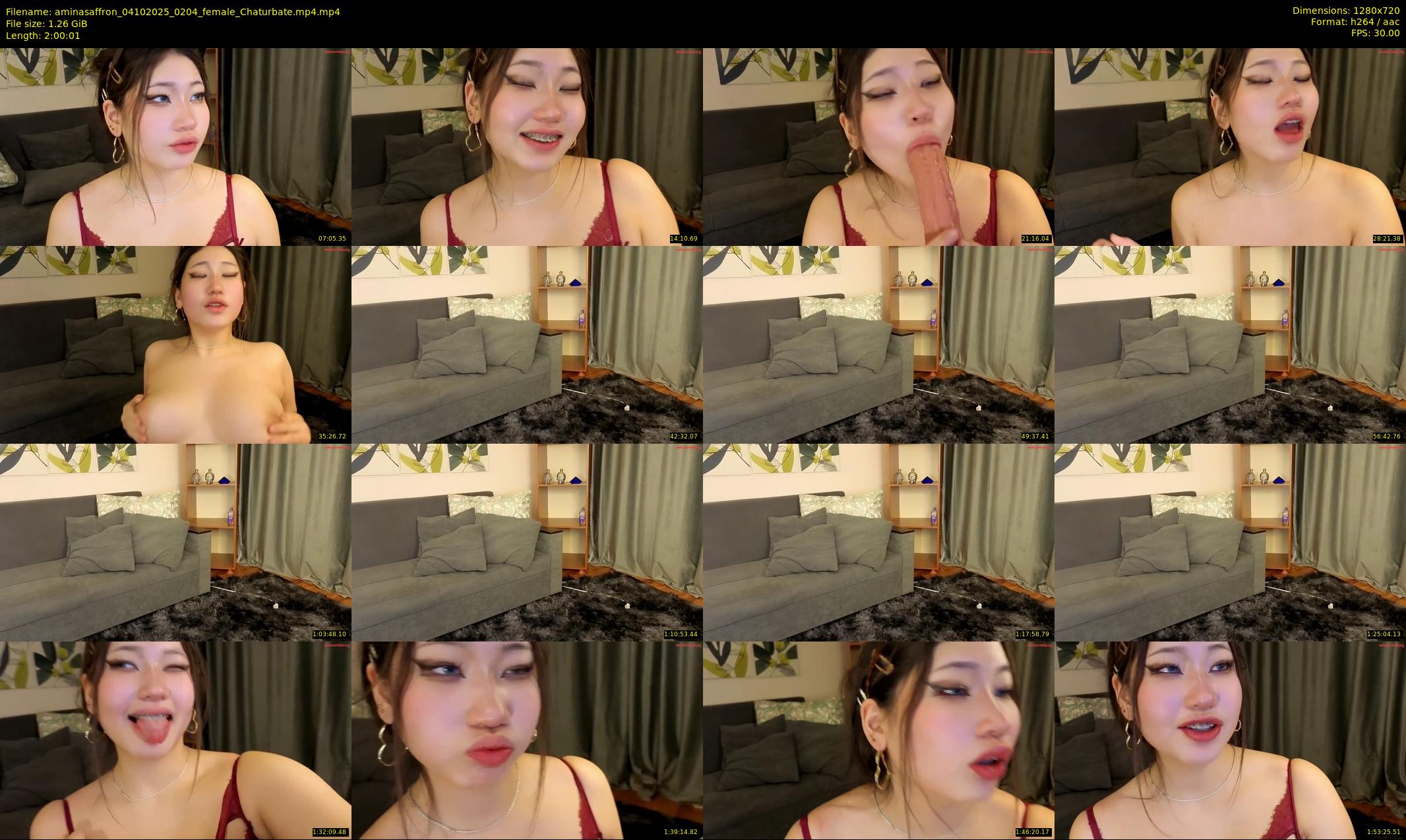 aminasaffron — 121 minute Chaturbate female cam show recording, 720p, Oct 4, 2025
