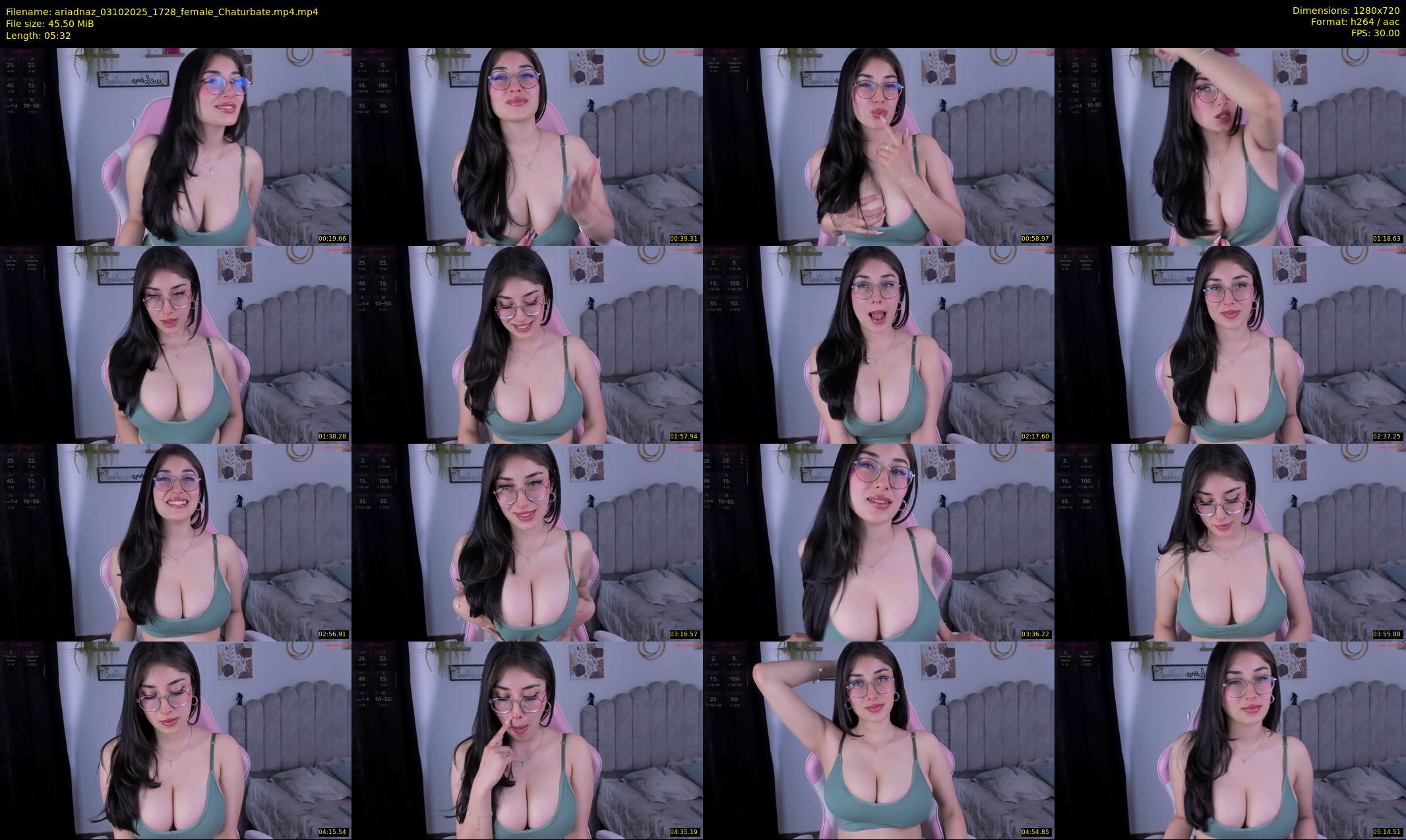 ariadnaz — 6 minute Chaturbate female cam show recording, 720p, Oct 3, 2025