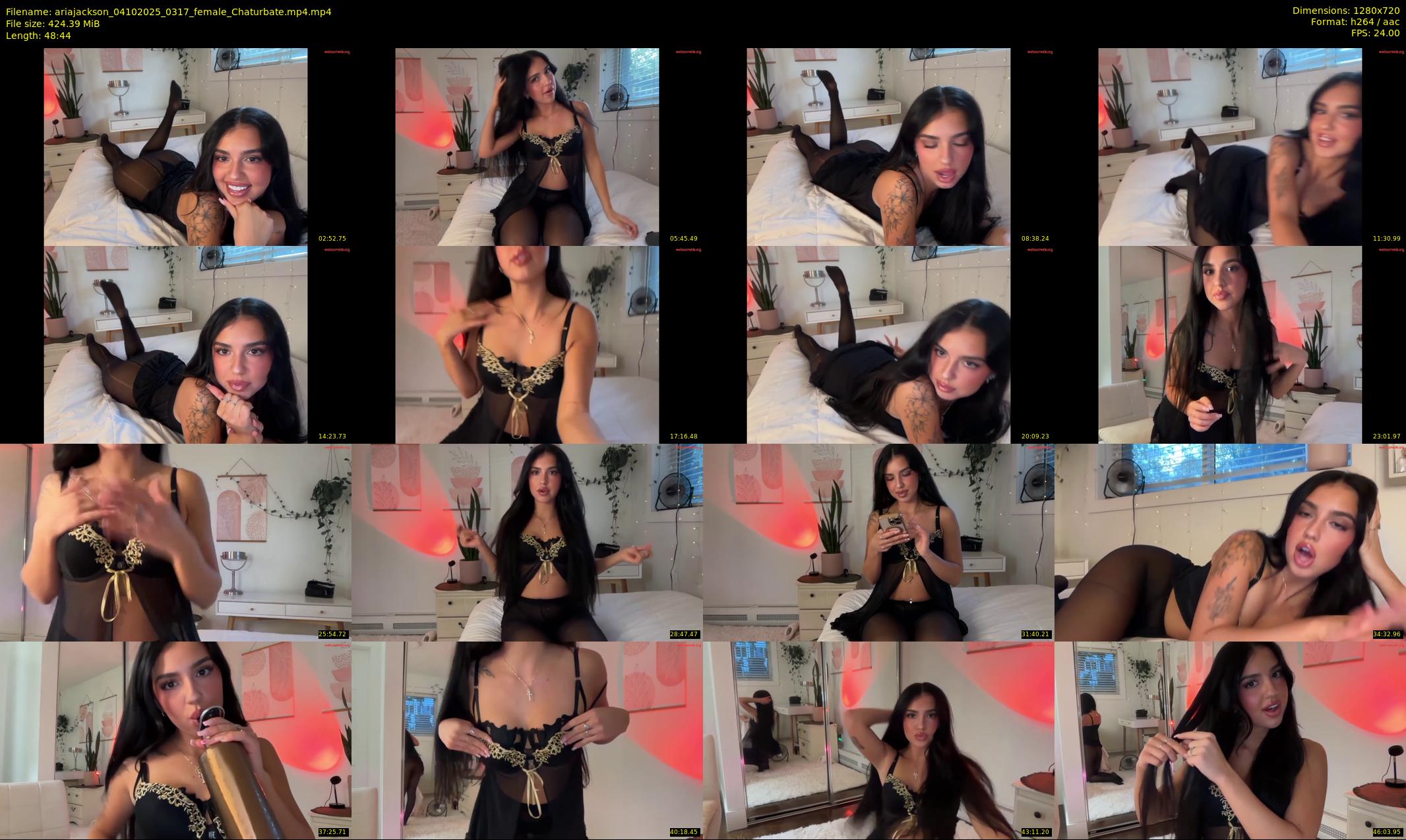 ariajackson — 49 minute Chaturbate female cam show recording, 720p, Oct 4, 2025