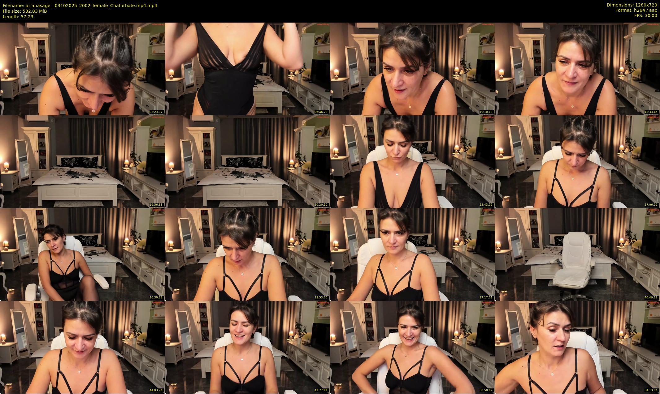 arianasage_ — 58 minute Chaturbate female cam show recording, 720p, Oct 3, 2025