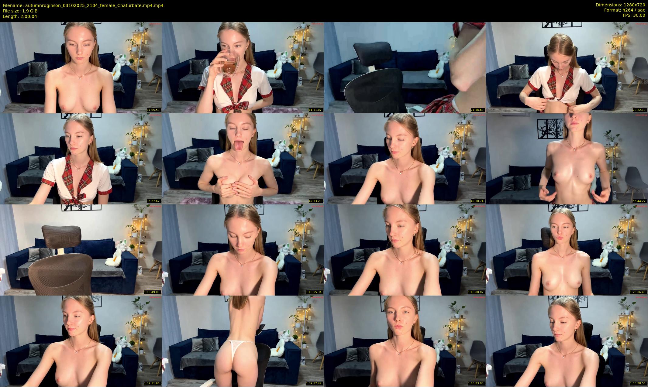 autumnroginson — 121 minute Chaturbate female cam show recording, 720p, Oct 3, 2025