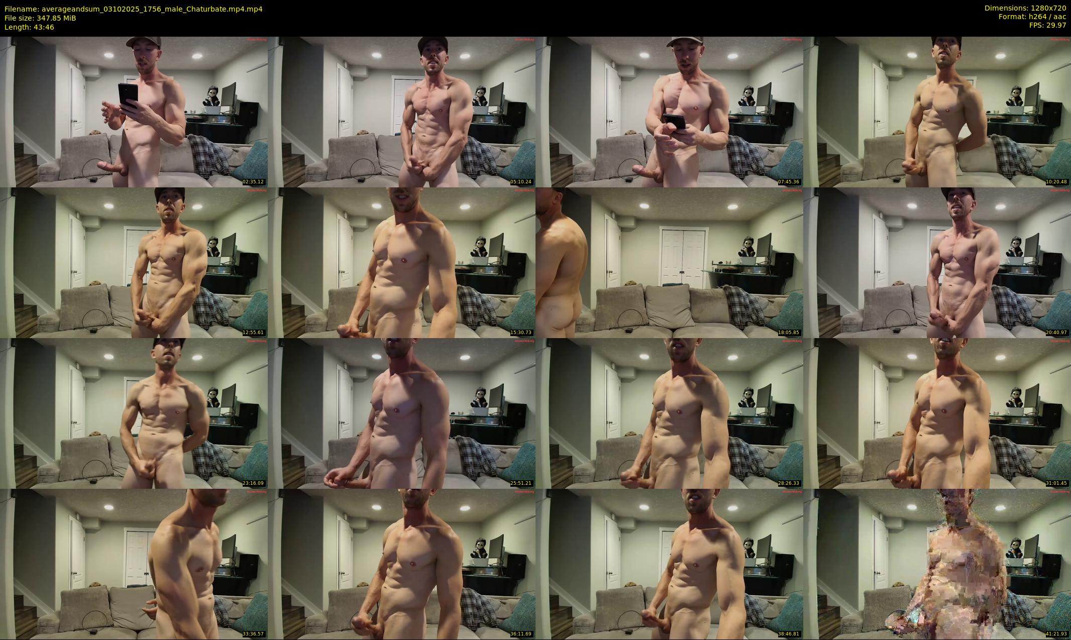 averageandsum — 44 minute Chaturbate male cam show recording, 720p, Oct 3, 2025