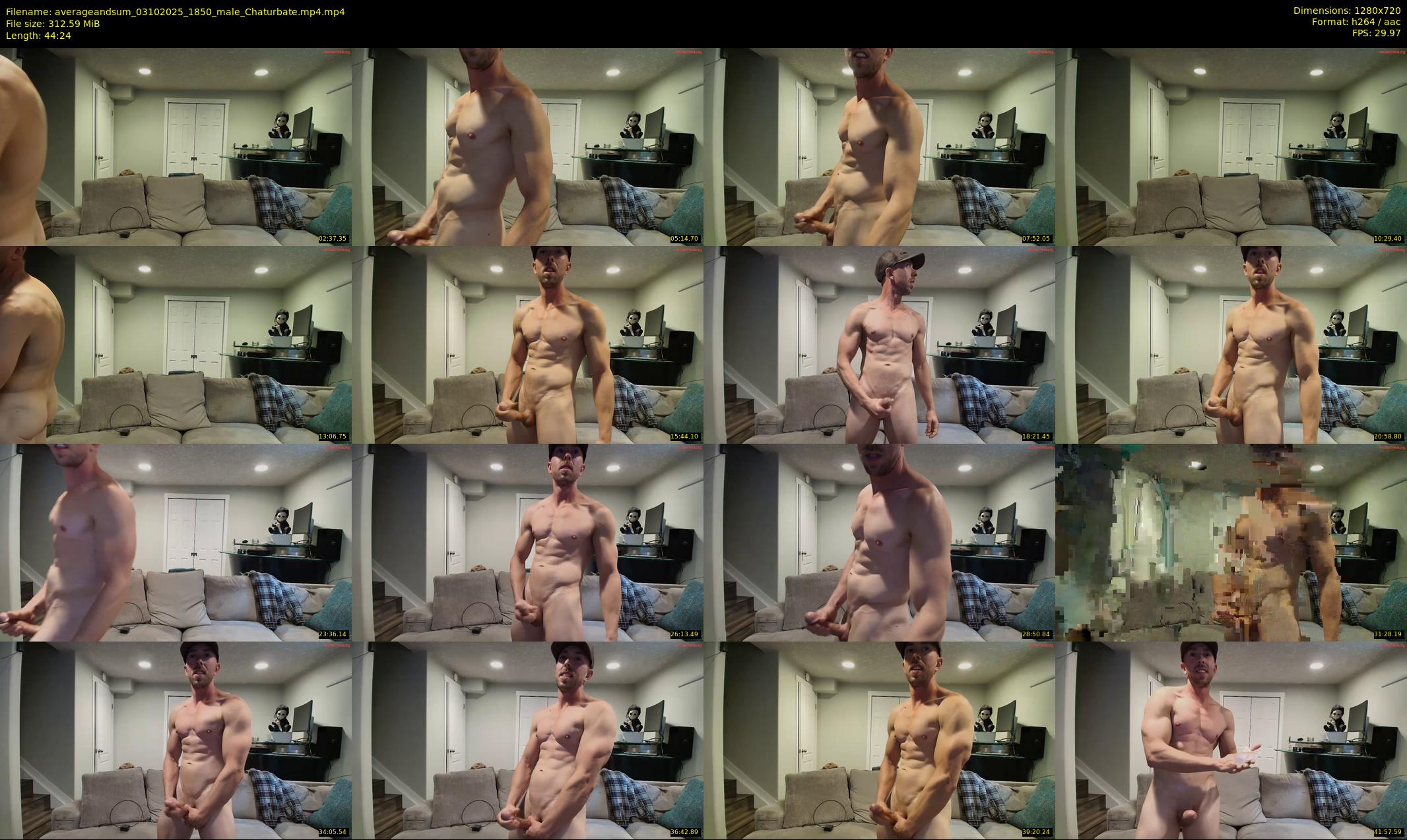 averageandsum — 45 minute Chaturbate male cam show recording, 720p, Oct 3, 2025