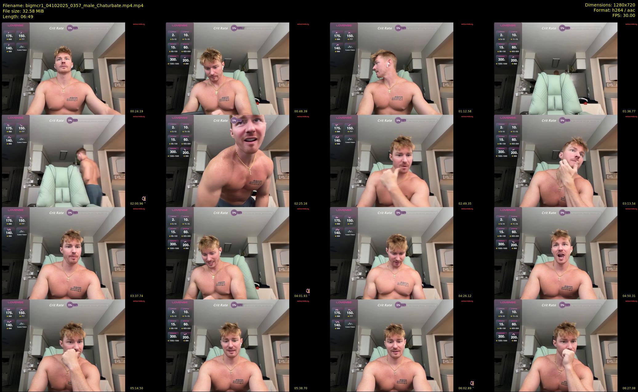 bigmcr1 — 7 minute Chaturbate male cam show recording, 720p, Oct 4, 2025