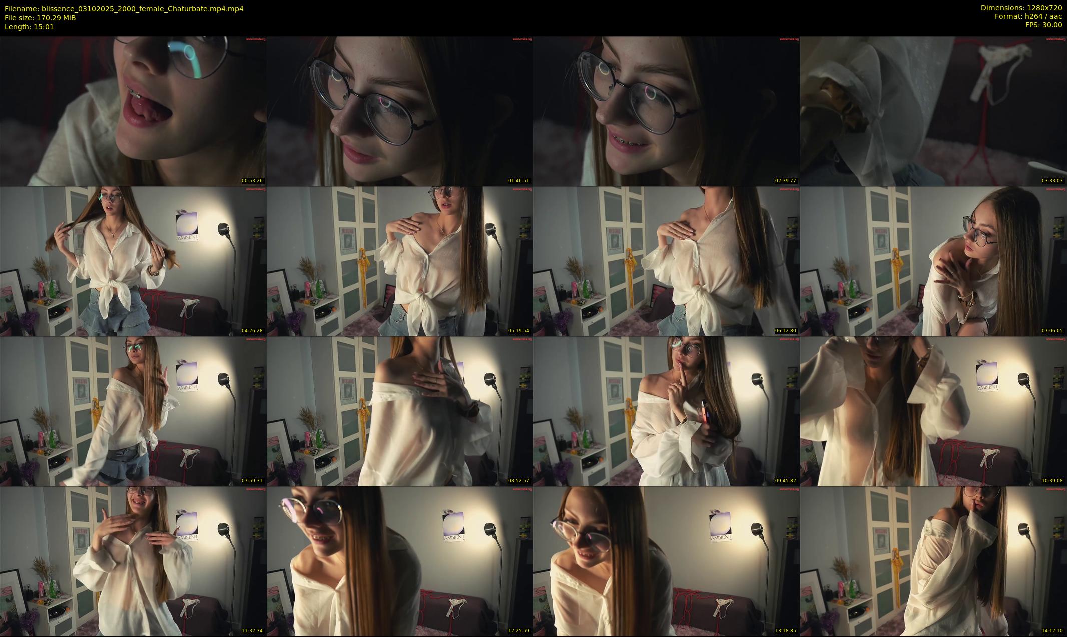 blissence — 16 minute Chaturbate female cam show recording, 720p, Oct 3, 2025