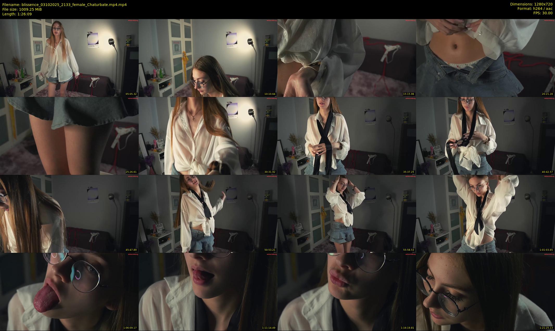 blissence — 87 minute Chaturbate female cam show recording, 720p, Oct 3, 2025