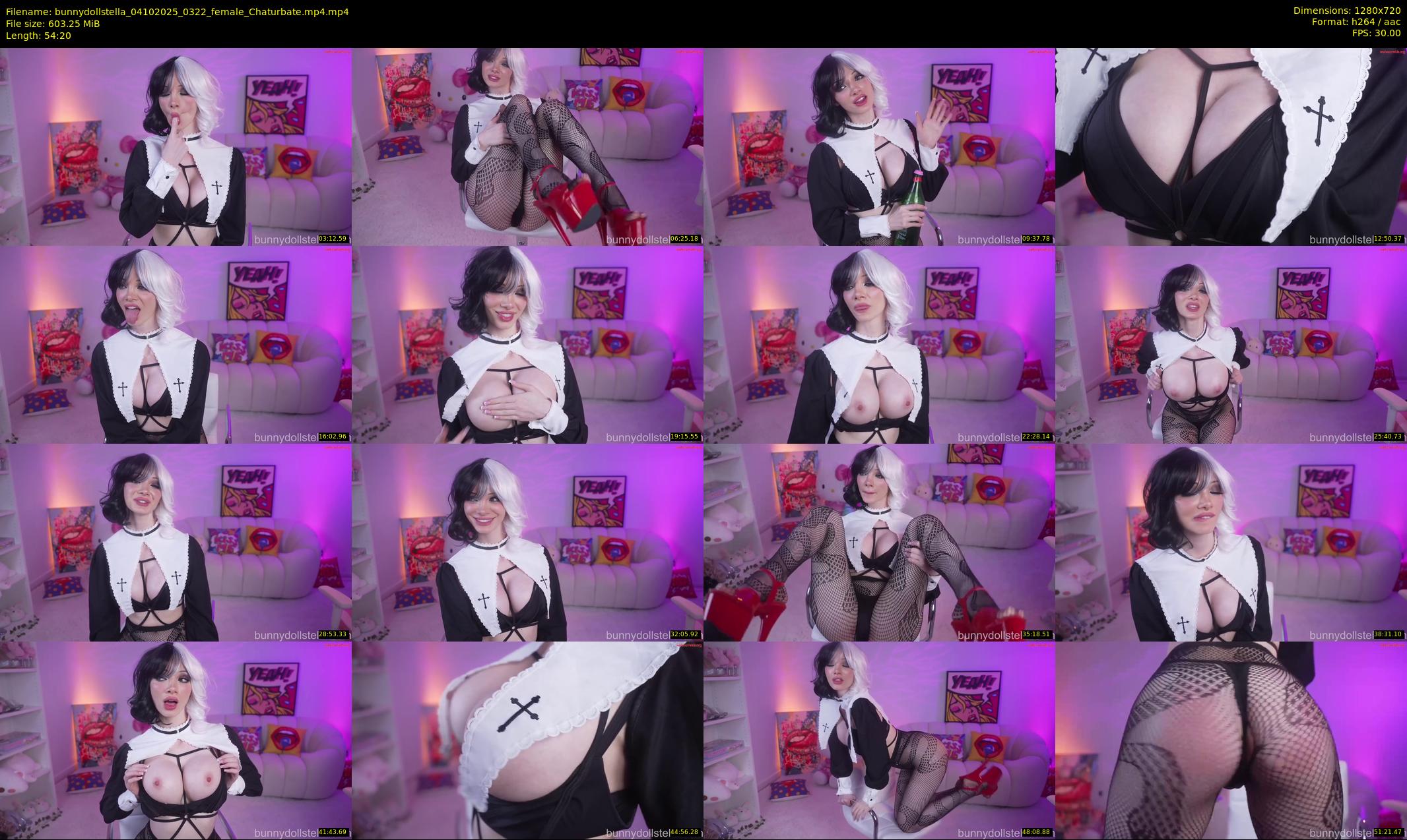 bunnydollstella — 55 minute Chaturbate female cam show recording, 720p, Oct 4, 2025