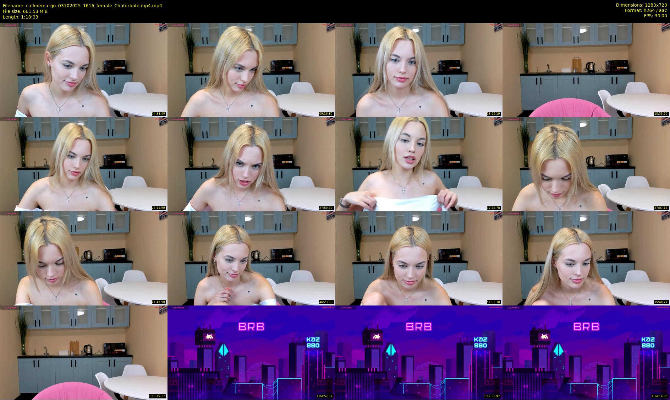 callmemargo — 79 minute Chaturbate female cam show recording, 720p, Oct 3, 2025