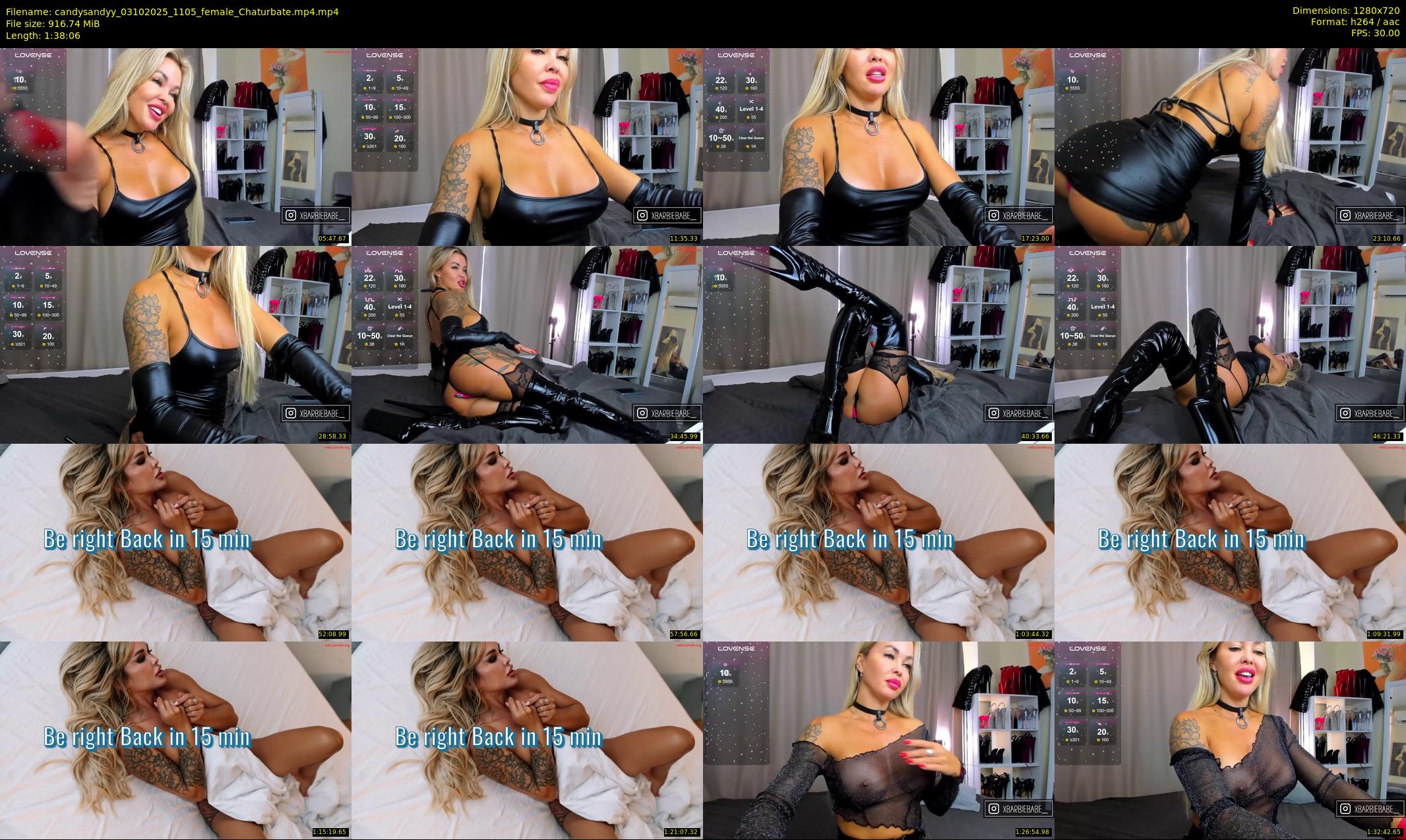 candysandyy — 99 minute Chaturbate female cam show recording, 720p, Oct 3, 2025