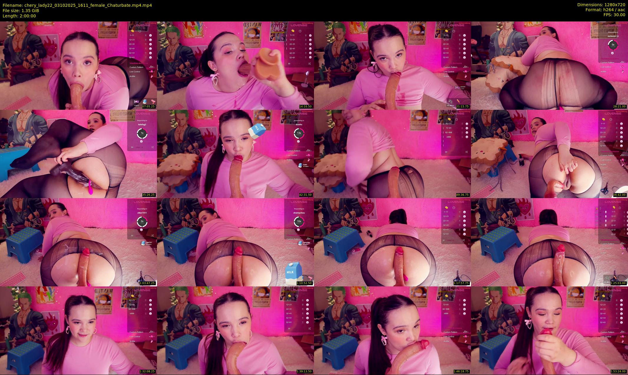 chery_lady22 — 120 minute Chaturbate female cam show recording, 720p, Oct 3, 2025