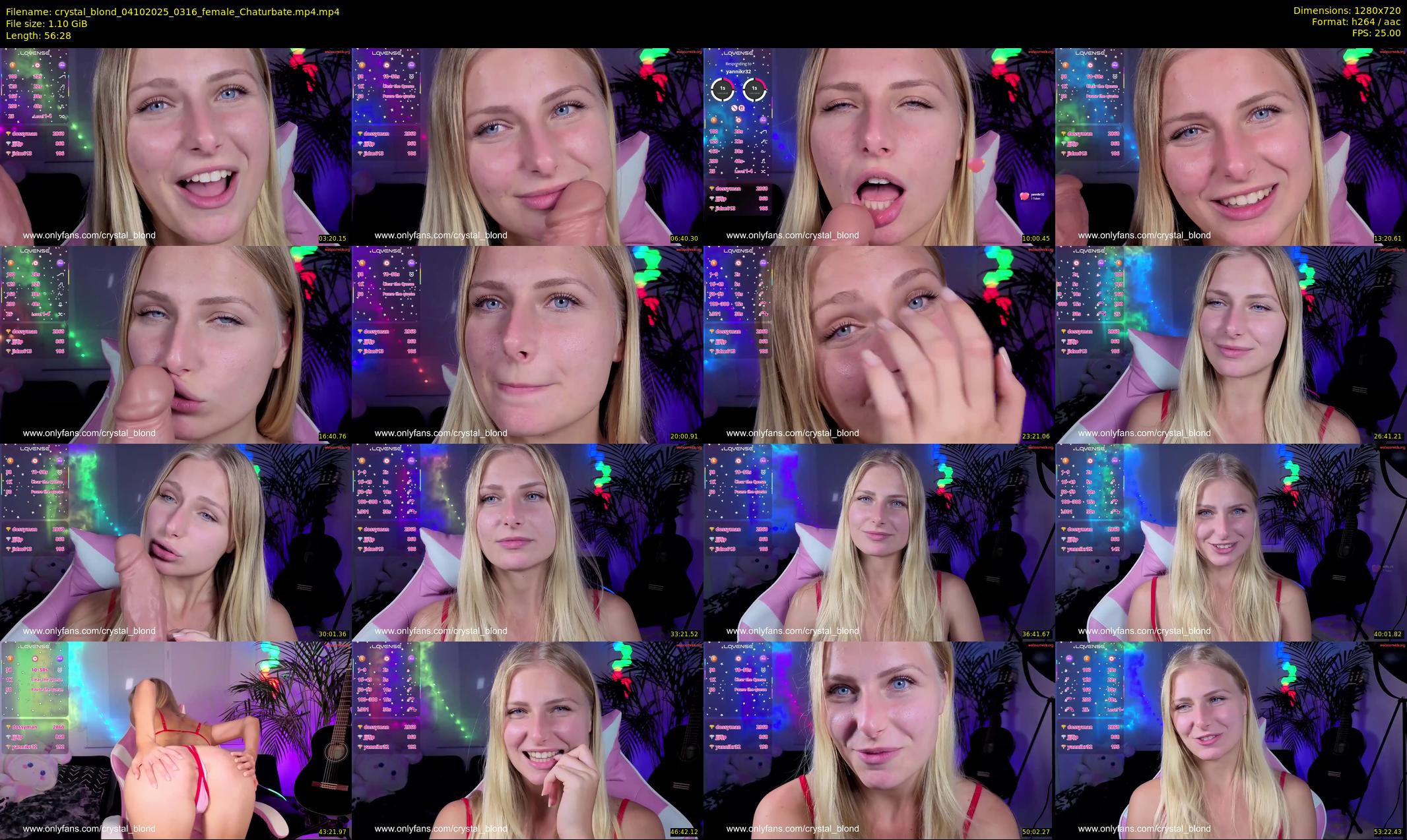 crystal_blond — 57 minute Chaturbate female cam show recording, 720p, Oct 4, 2025