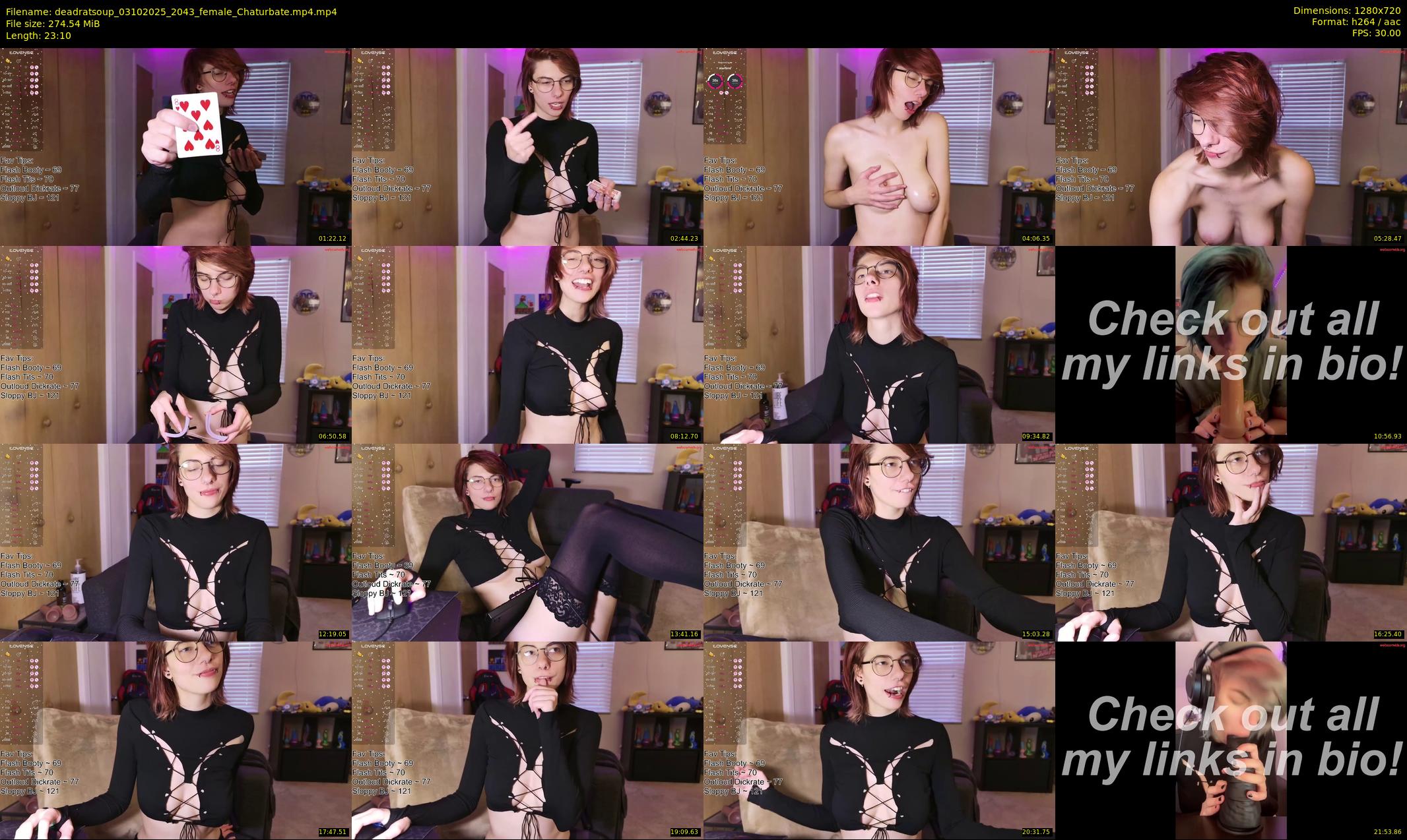 deadratsoup — 24 minute Chaturbate female cam show recording, 720p, Oct 3, 2025