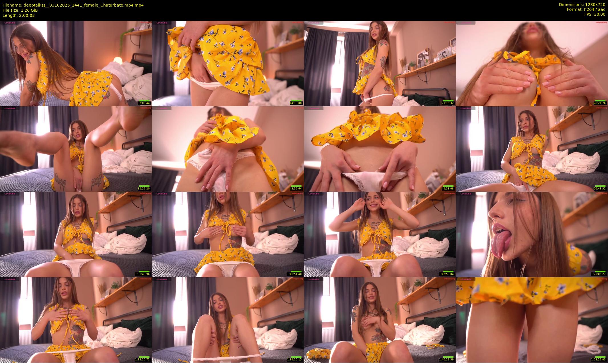 deeptalkss_ — 121 minute Chaturbate female cam show recording, 720p, Oct 3, 2025
