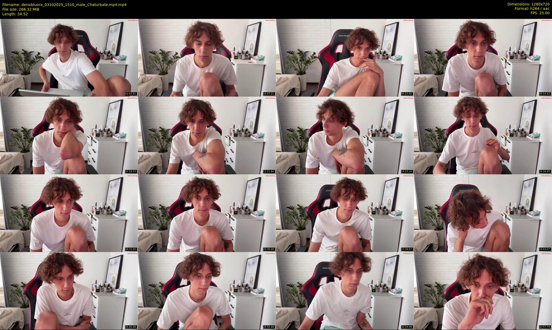 denobluora — 35 minute Chaturbate male cam show recording, 720p, Oct 3, 2025