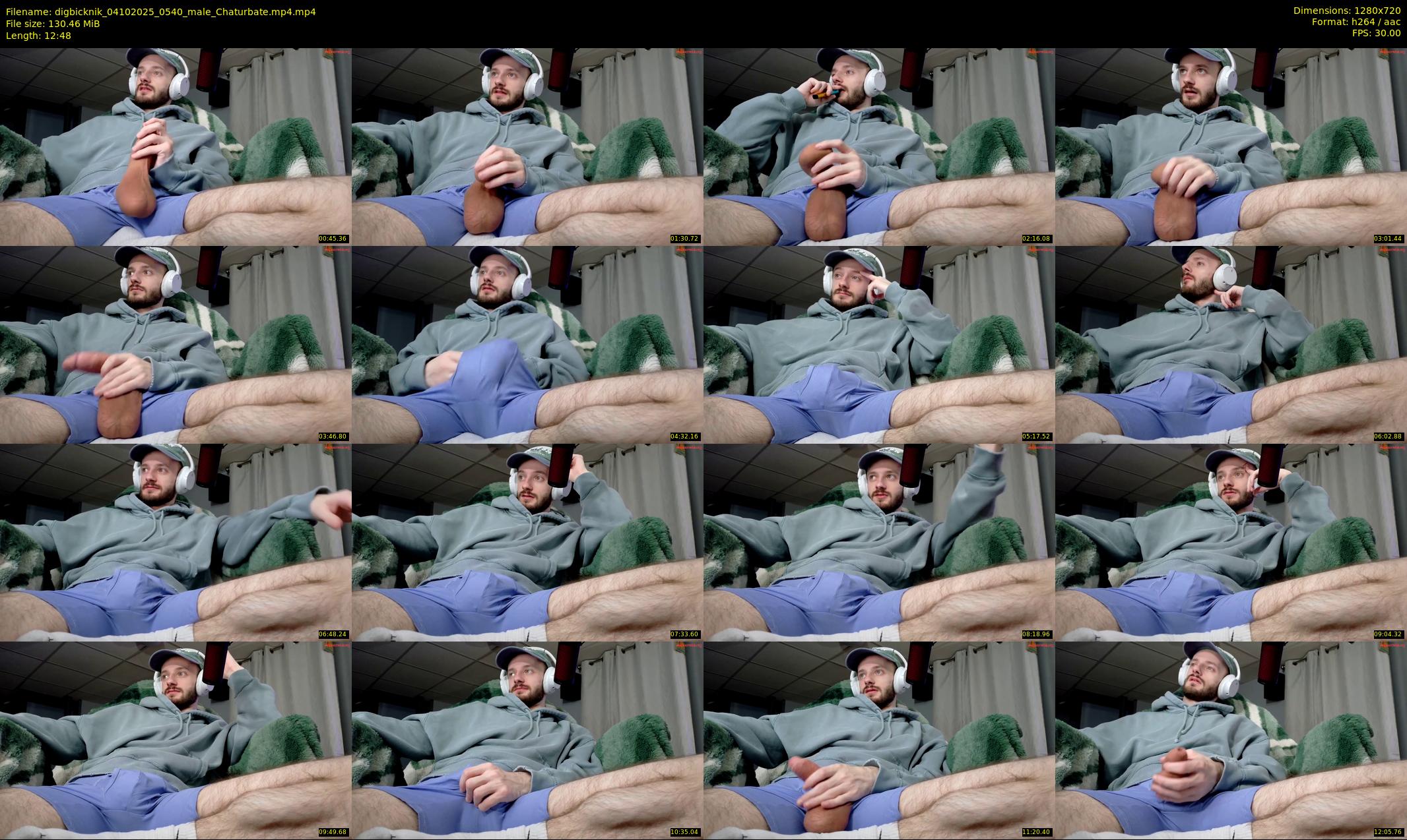 digbicknik — 13 minute Chaturbate male cam show recording, 720p, Oct 4, 2025