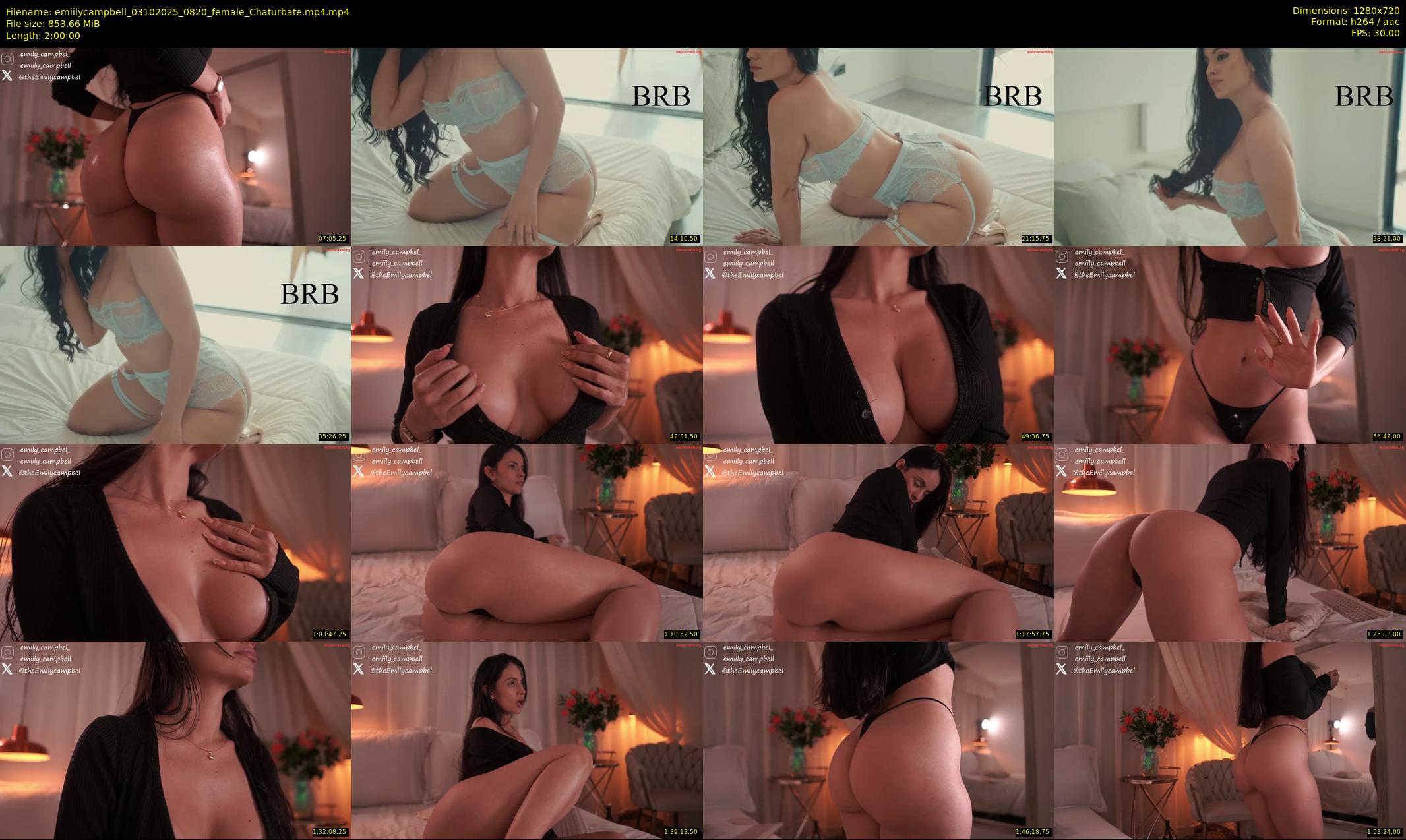 emiilycampbell — 120 minute Chaturbate female cam show recording, 720p, Oct 3, 2025