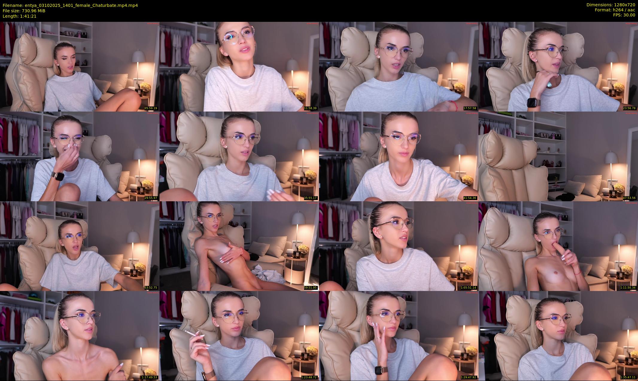 entya — 102 minute Chaturbate female cam show recording, 720p, Oct 3, 2025