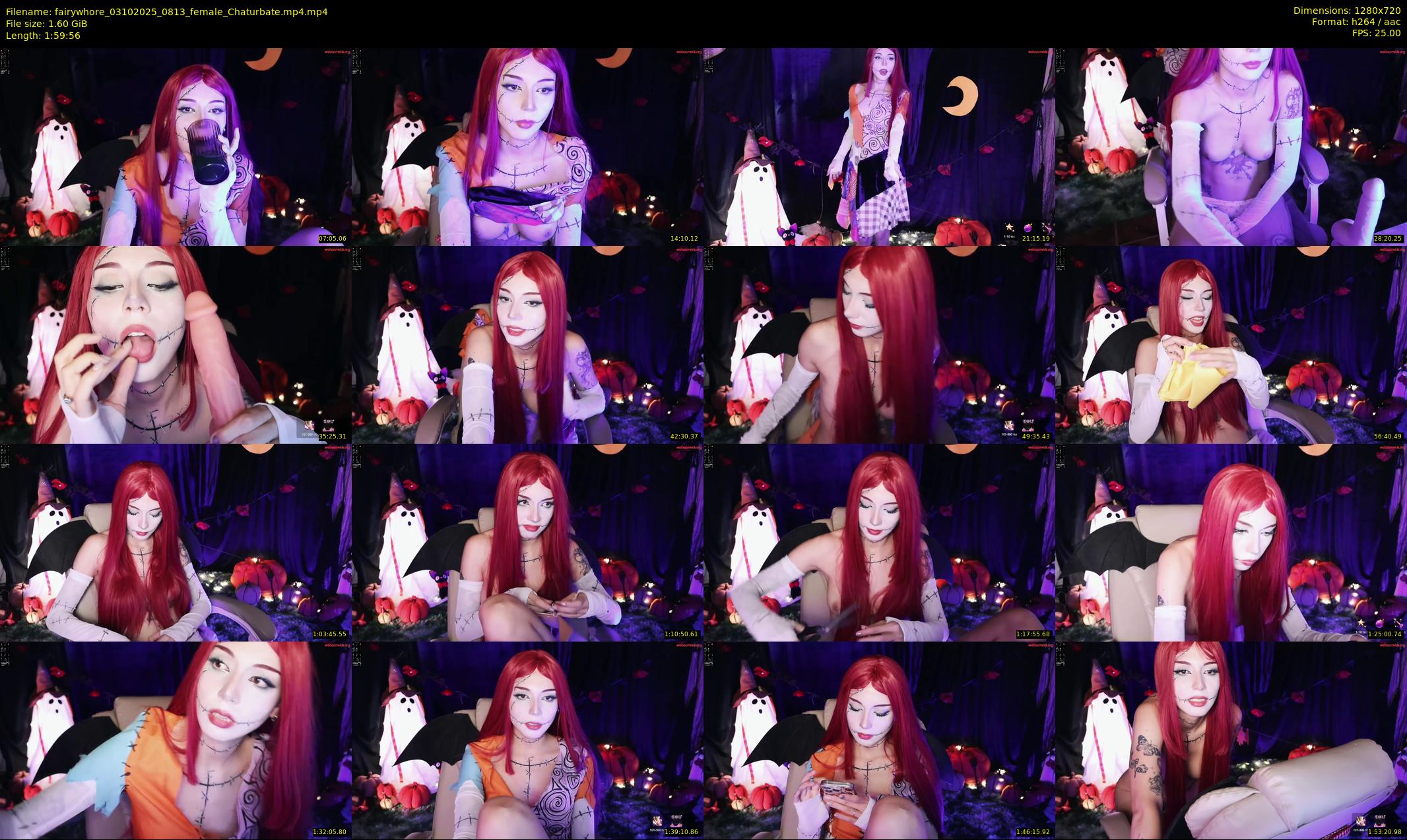 fairywhore — 120 minute Chaturbate female cam show recording, 720p, Oct 3, 2025