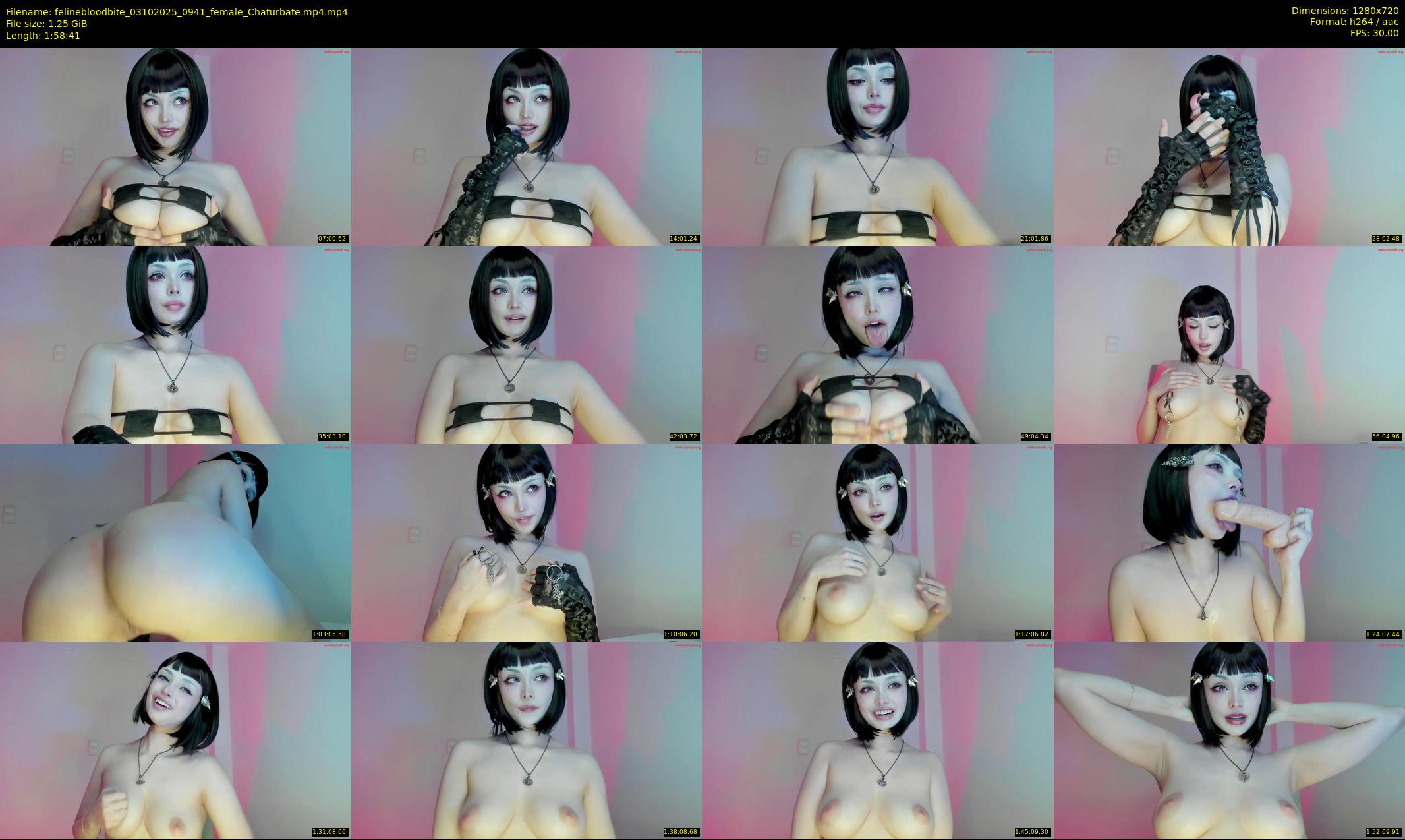 felinebloodbite — 119 minute Chaturbate female cam show recording, 720p, Oct 3, 2025