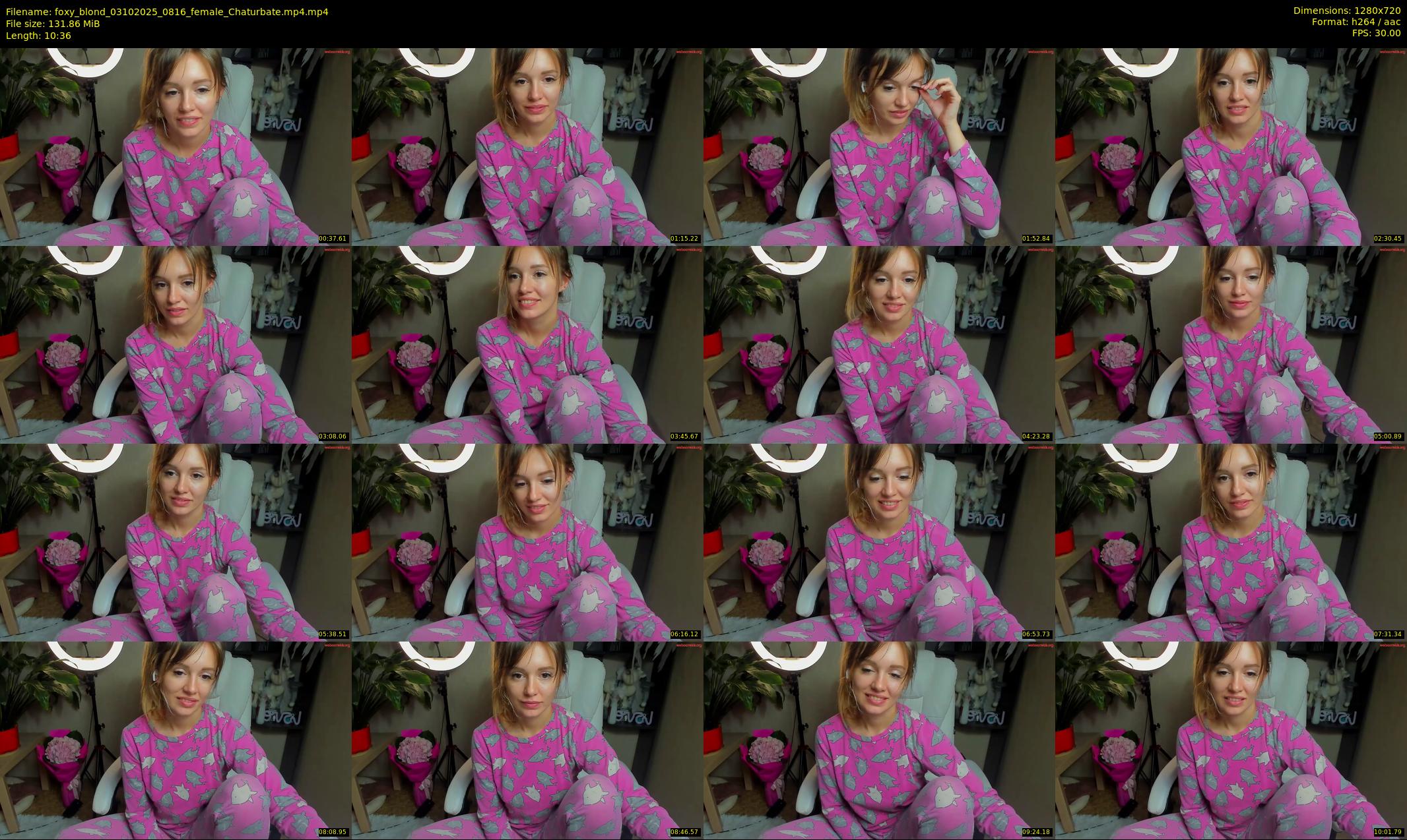foxy_blond — 11 minute Chaturbate female cam show recording, 720p, Oct 3, 2025