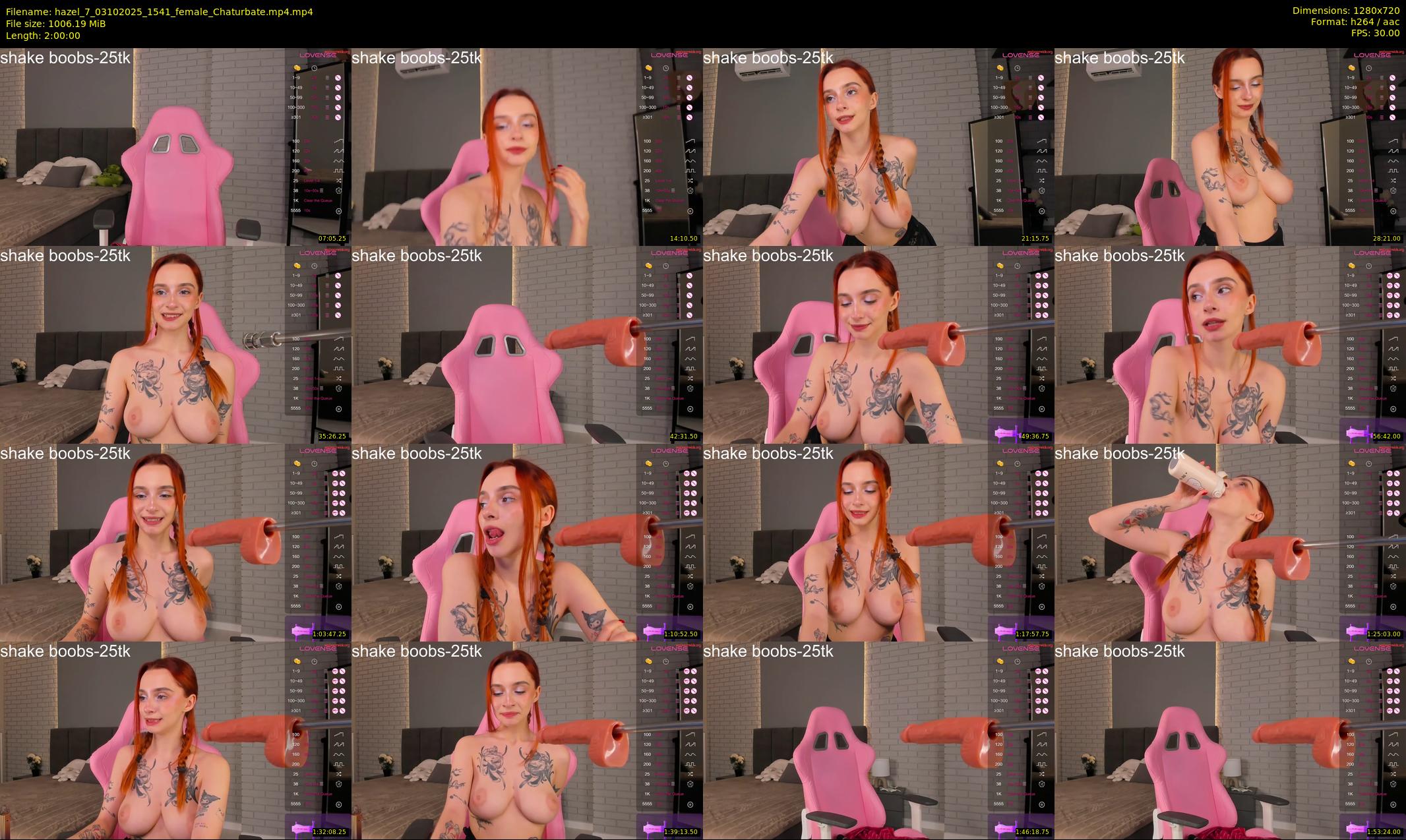 hazel_7 — 120 minute Chaturbate female cam show recording, 720p, Oct 3, 2025