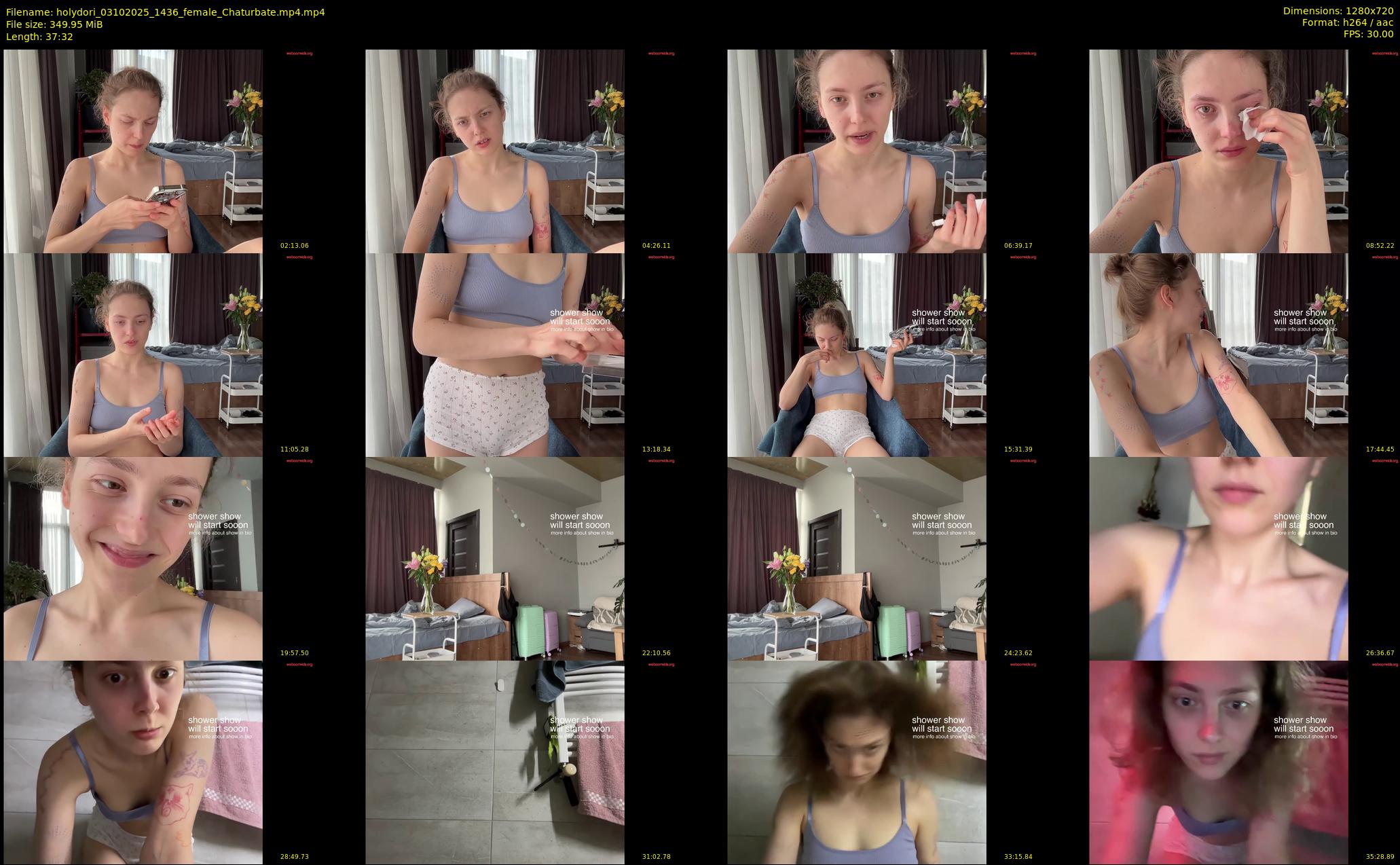 holydori — 38 minute Chaturbate female cam show recording, 720p, Oct 3, 2025