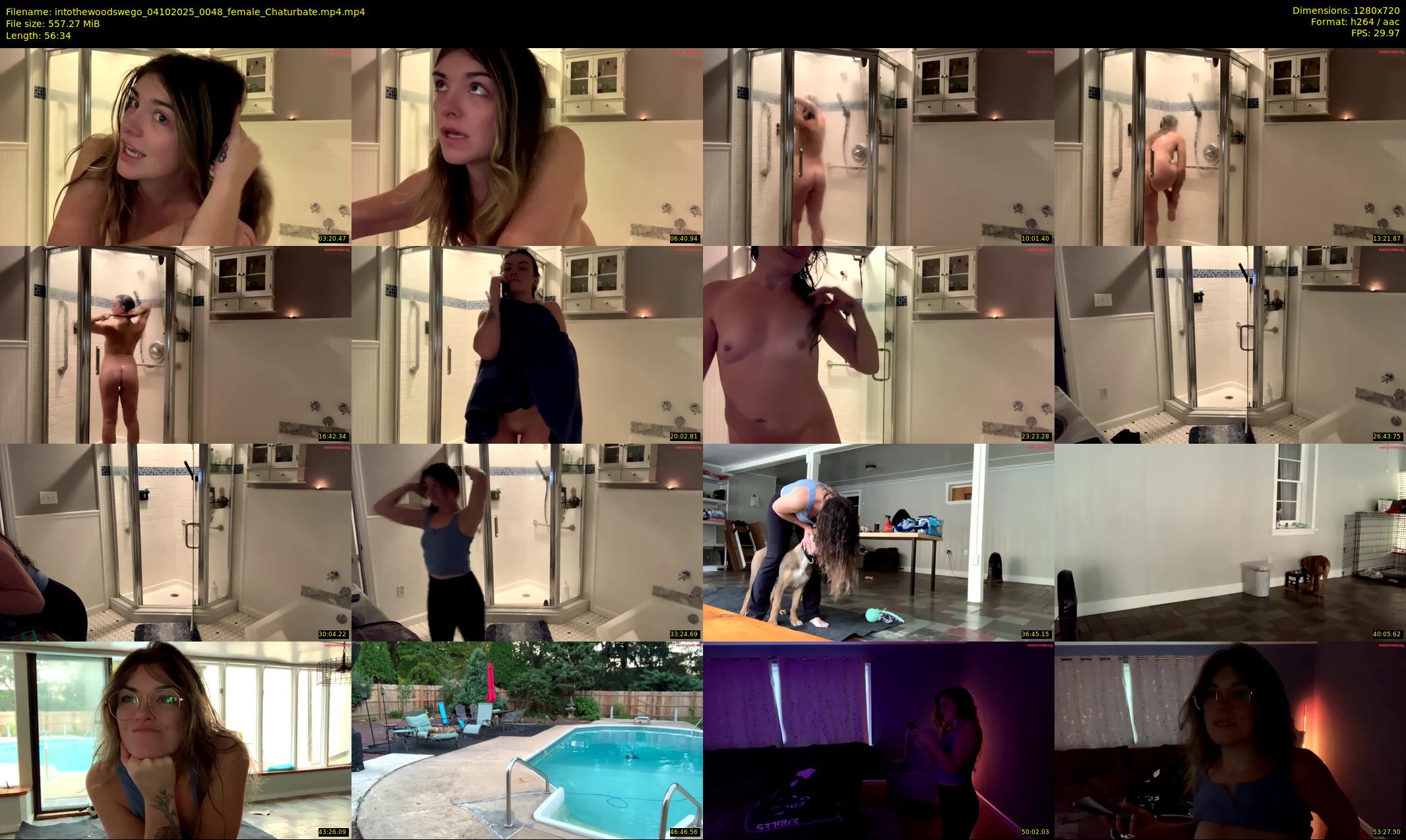 intothewoodswego — 57 minute Chaturbate female cam show recording, 720p, Oct 4, 2025