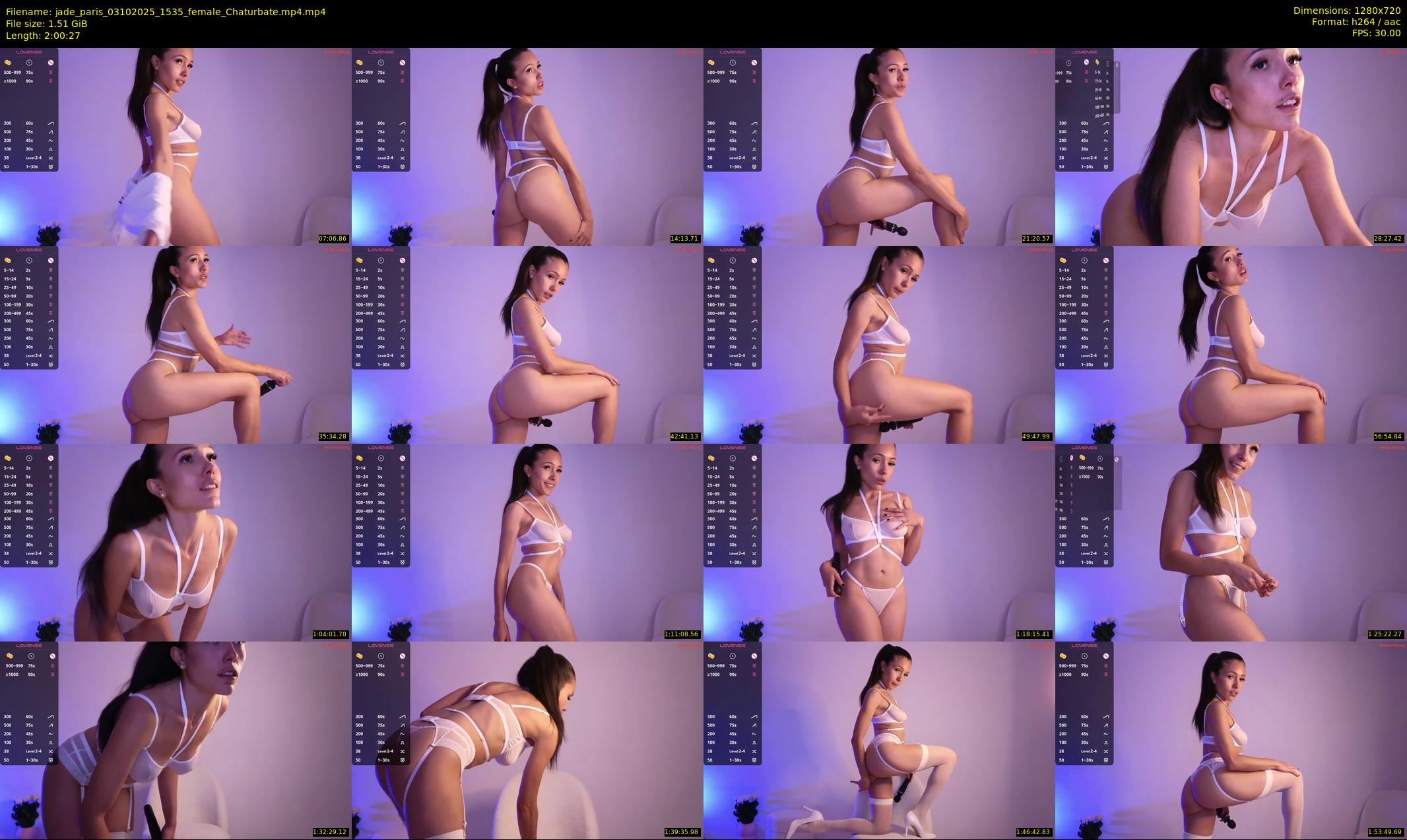 jade_paris — 121 minute Chaturbate female cam show recording, 720p, Oct 3, 2025