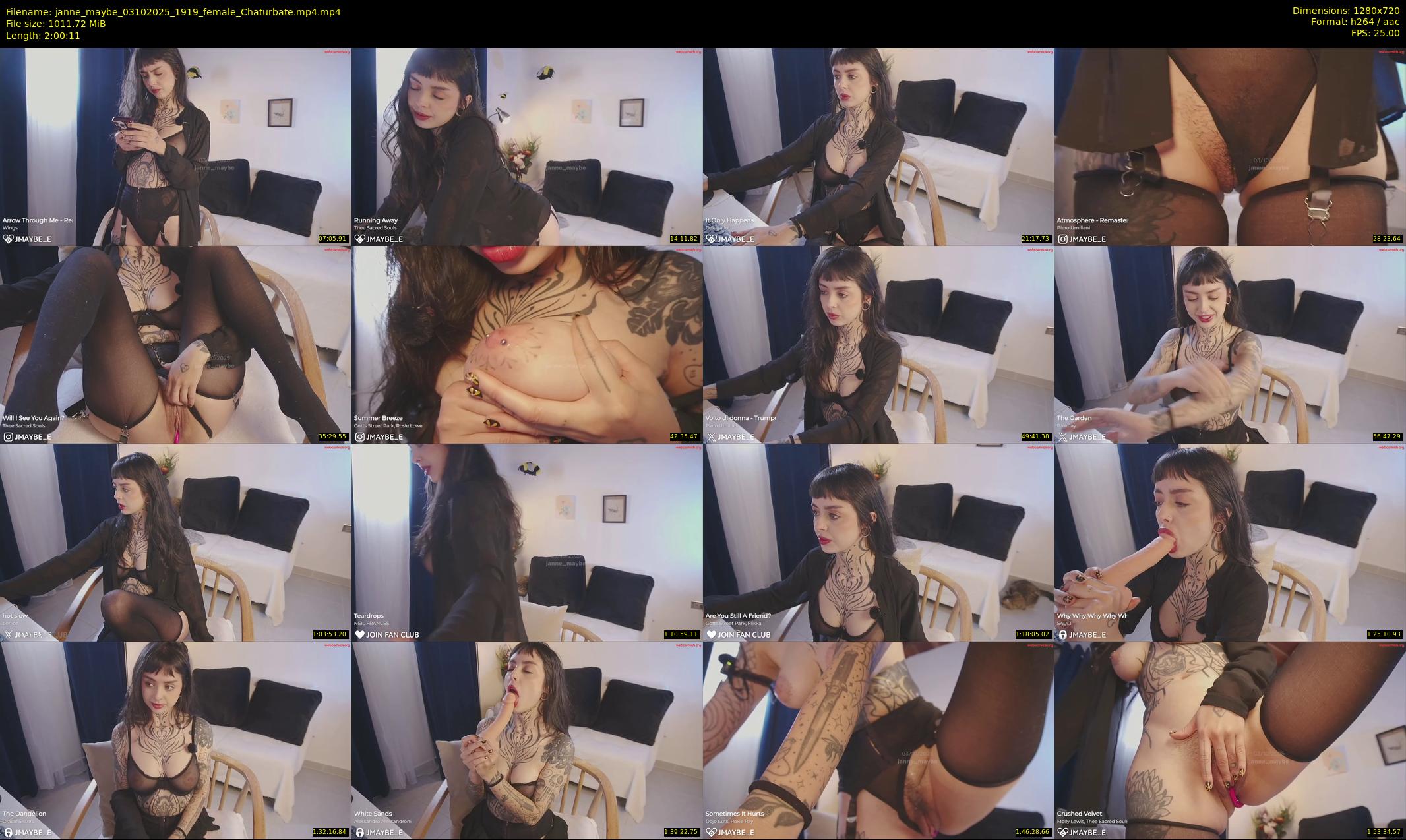 janne_maybe — 121 minute Chaturbate female cam show recording, 720p, Oct 3, 2025