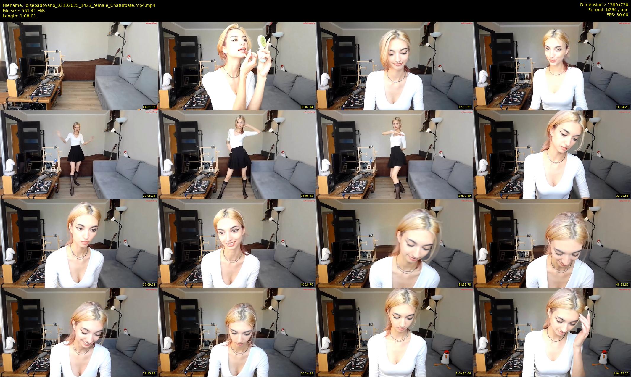 loisepadovano — 69 minute Chaturbate female cam show recording, 720p, Oct 3, 2025