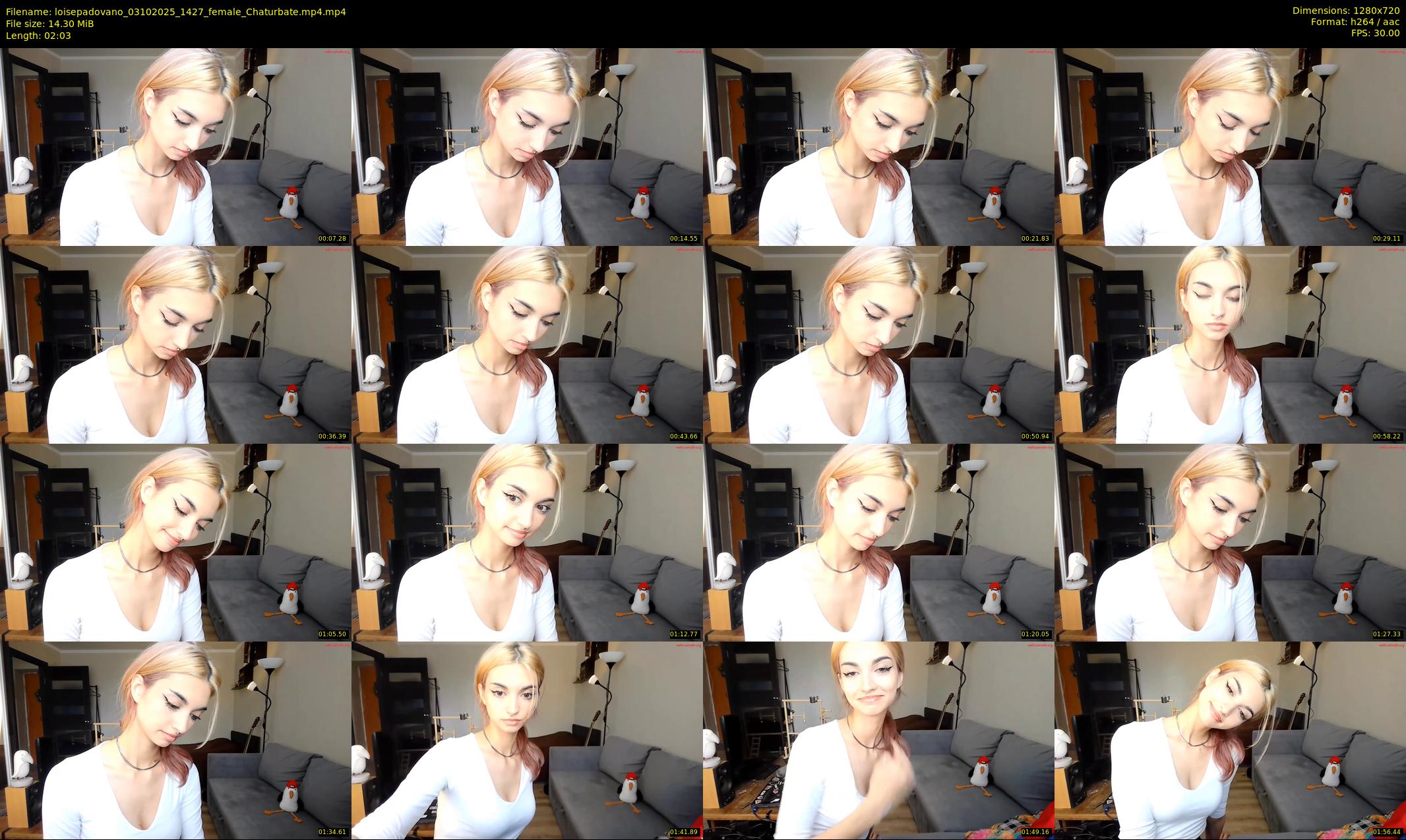 loisepadovano — 3 minute Chaturbate female cam show recording, 720p, Oct 3, 2025