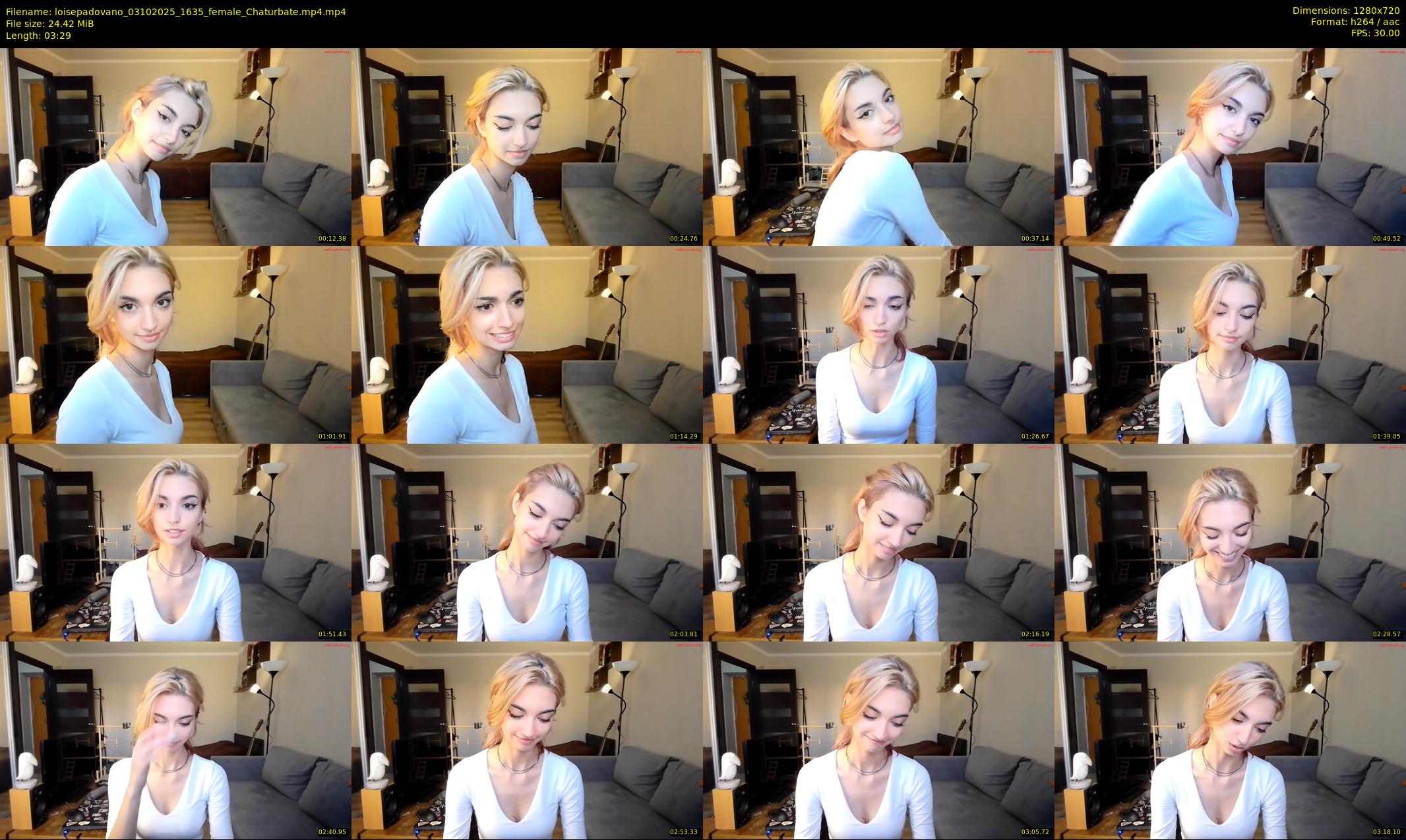 loisepadovano — 4 minute Chaturbate female cam show recording, 720p, Oct 3, 2025