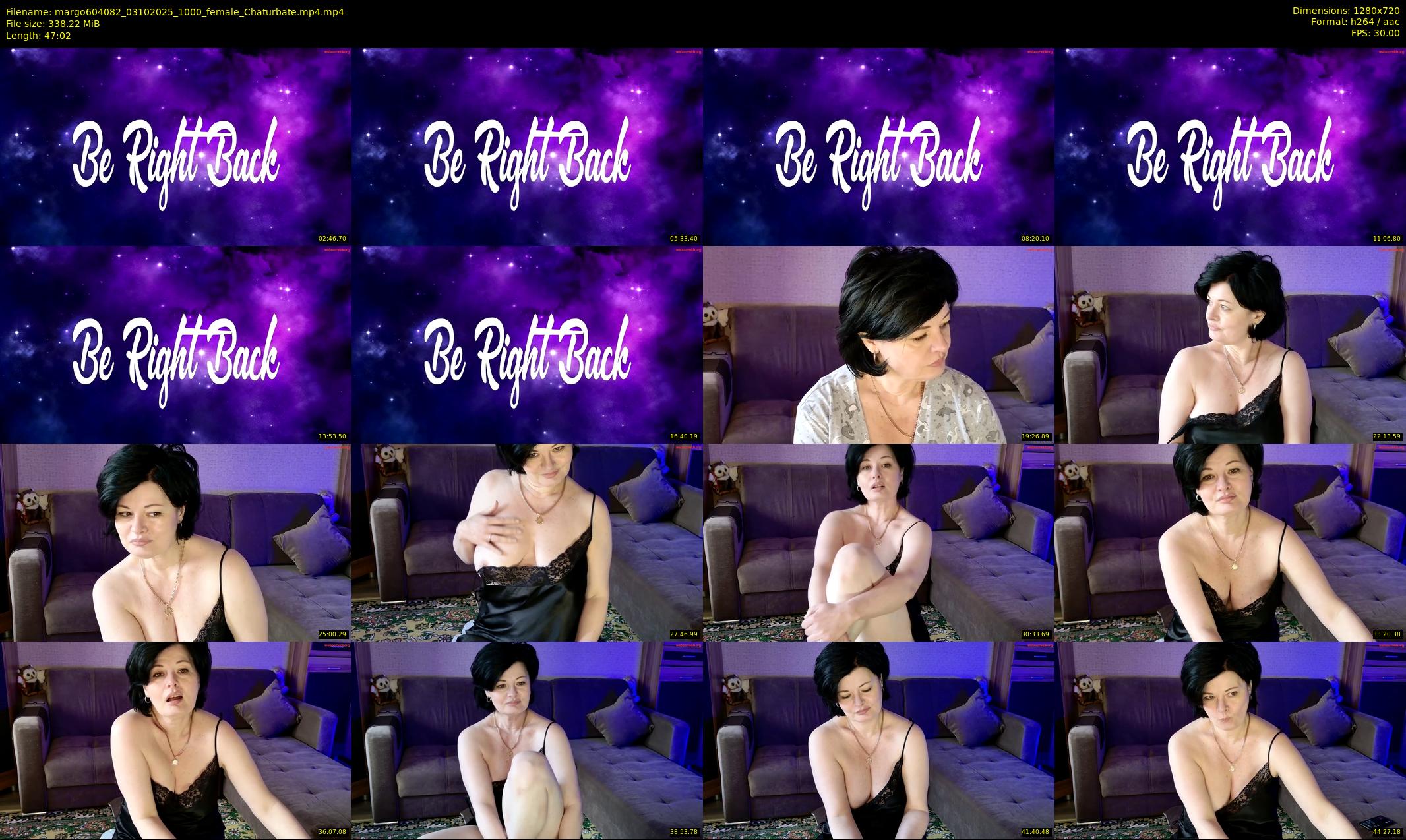 margo604082 — 48 minute Chaturbate female cam show recording, 720p, Oct 3, 2025
