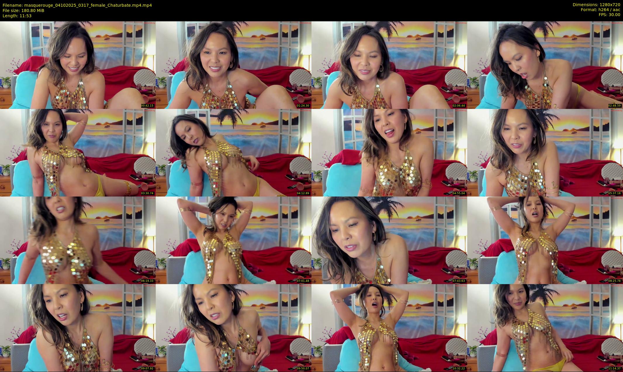 masquerouge — 12 minute Chaturbate female cam show recording, 720p, Oct 4, 2025